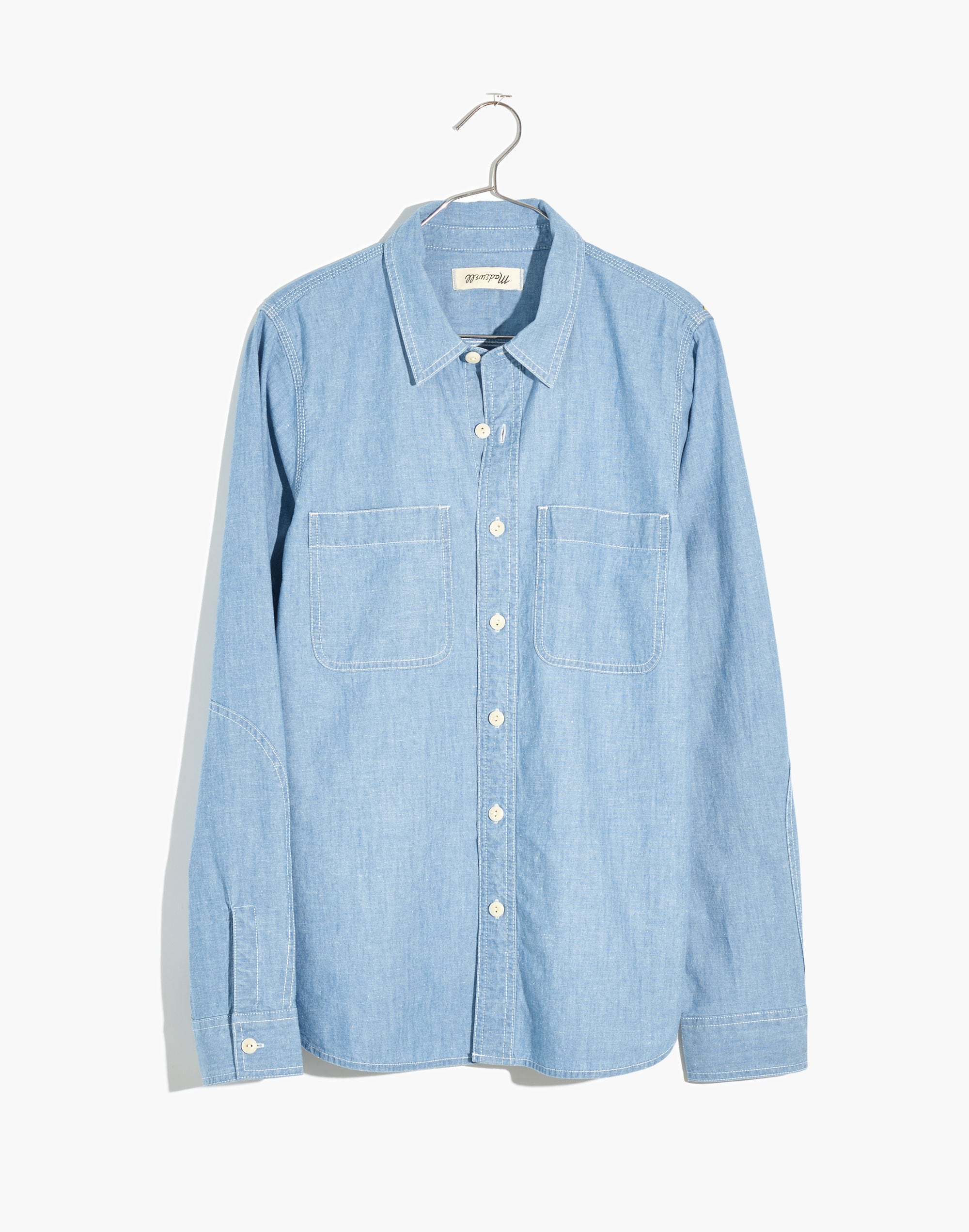 Chambray Button-Up Sailor Shirt