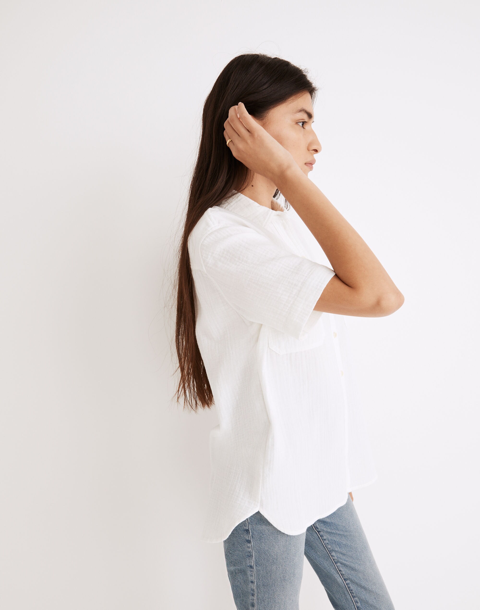 Lightspun Short-Sleeve Flap-Pocket Shirt