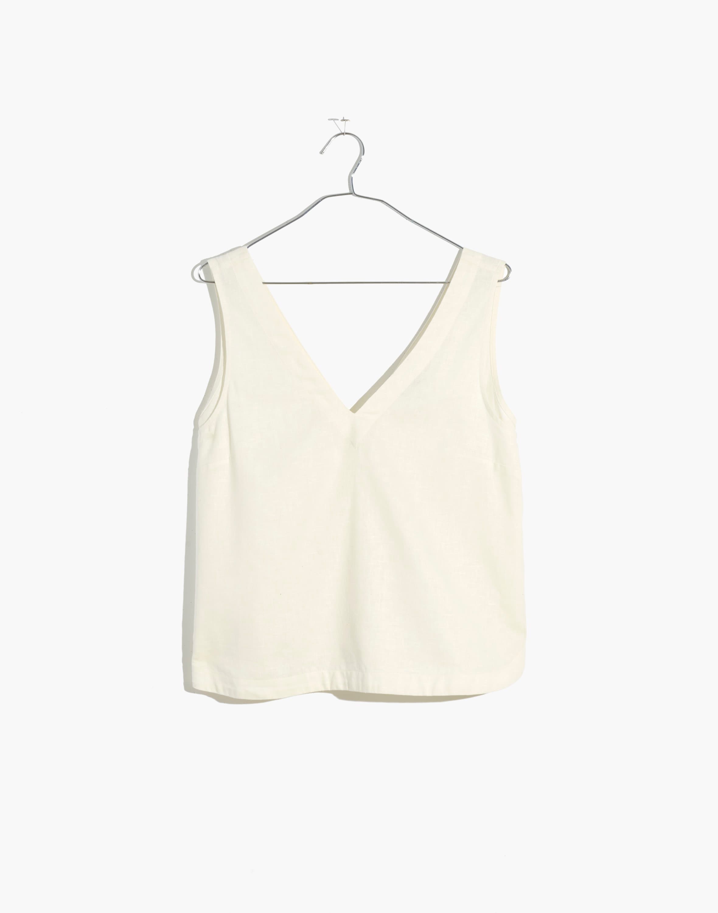 (Re)sponsible V-Neck Button-Back Sleeveless Top