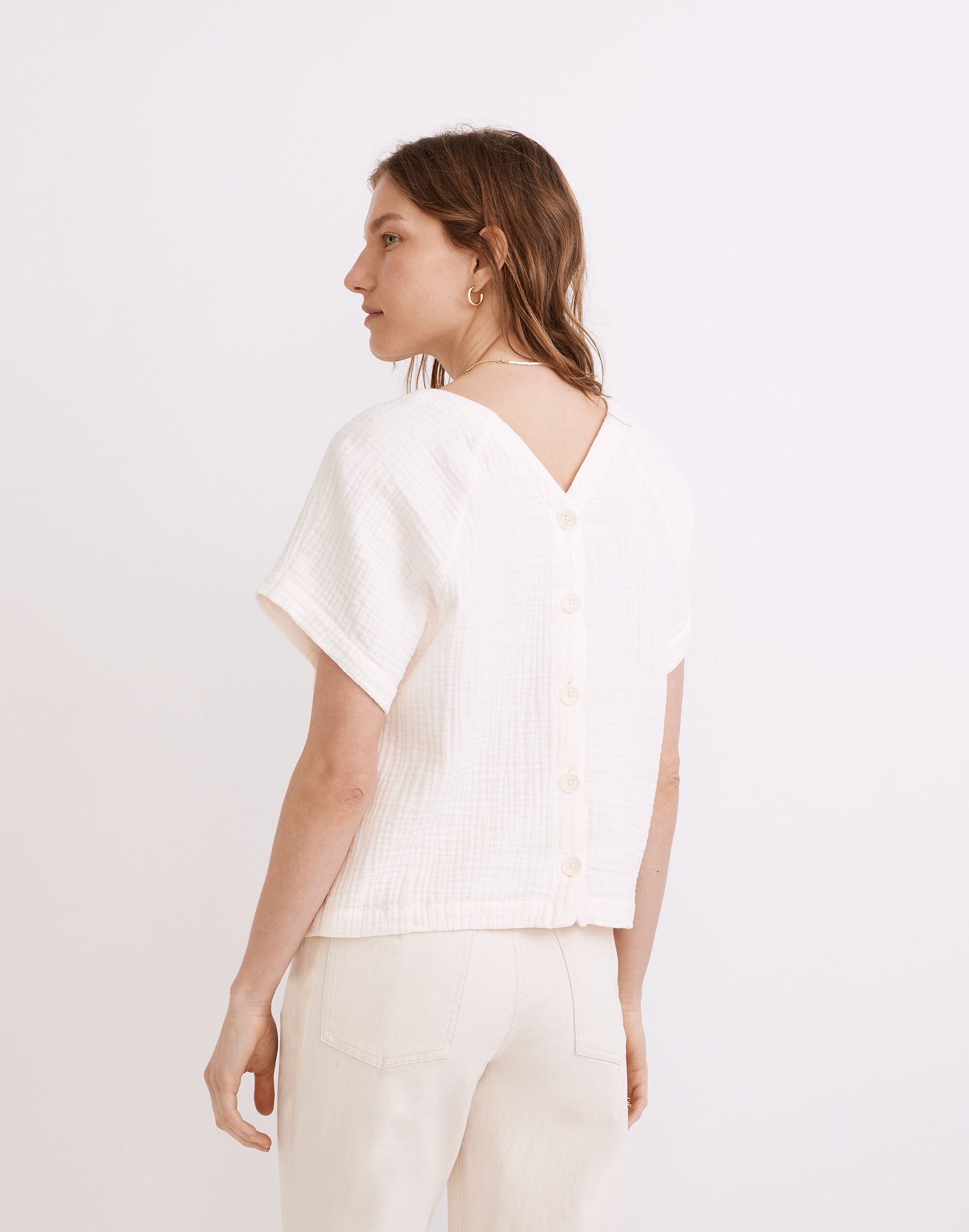 Lightspun Renwood Button-Back Top