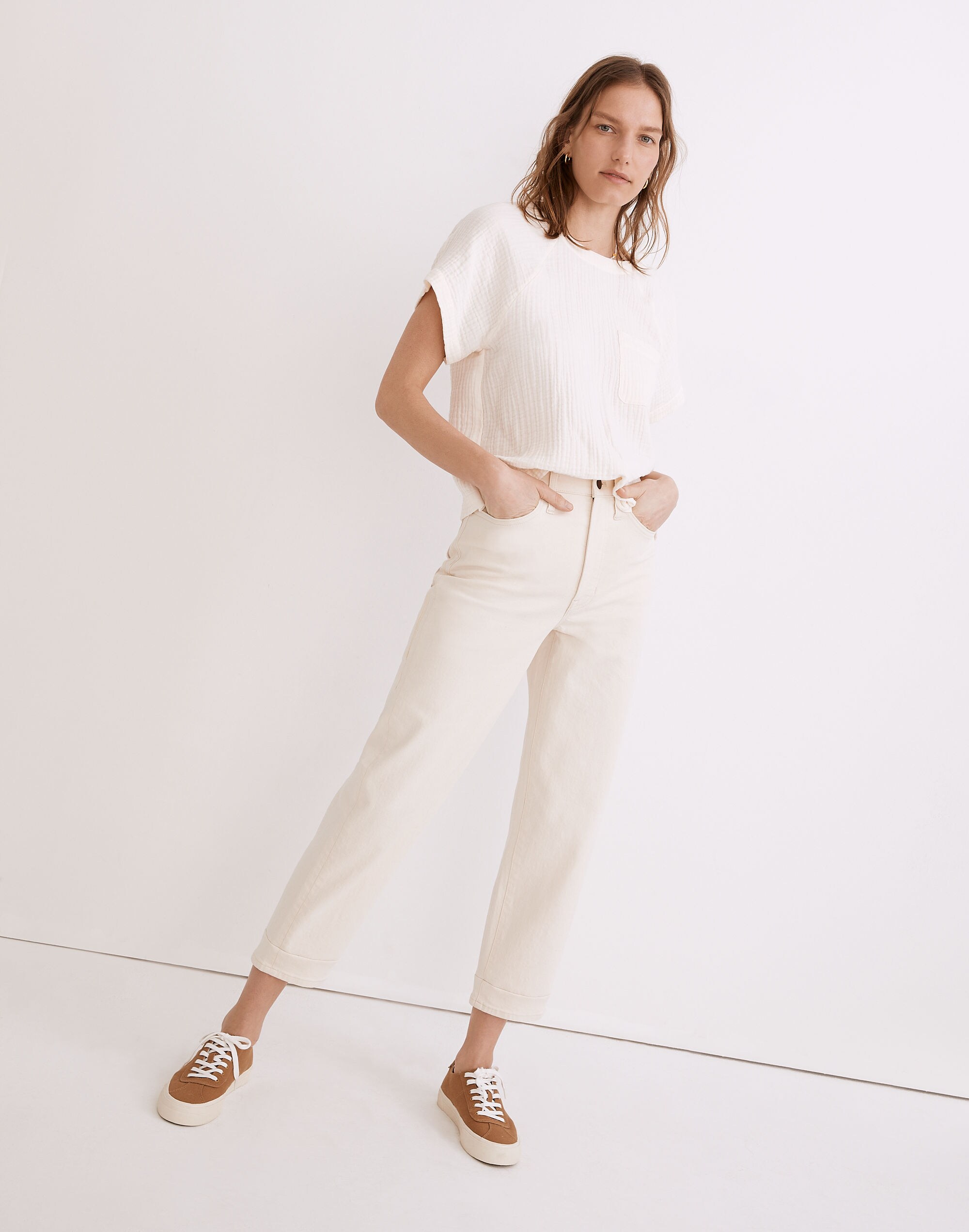 Lightspun Renwood Button-Back Top