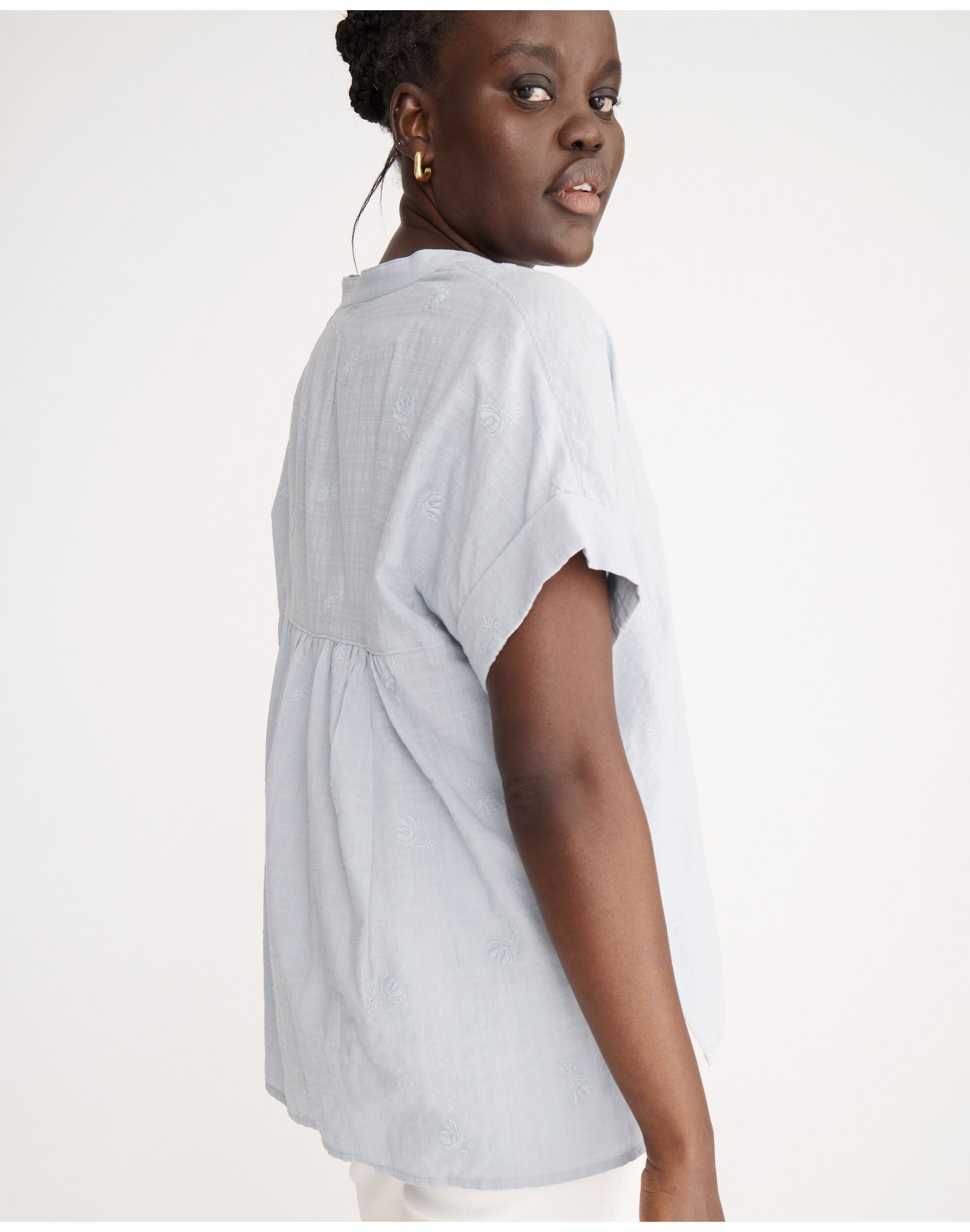 Embroidered Lakeline Popover Shirt