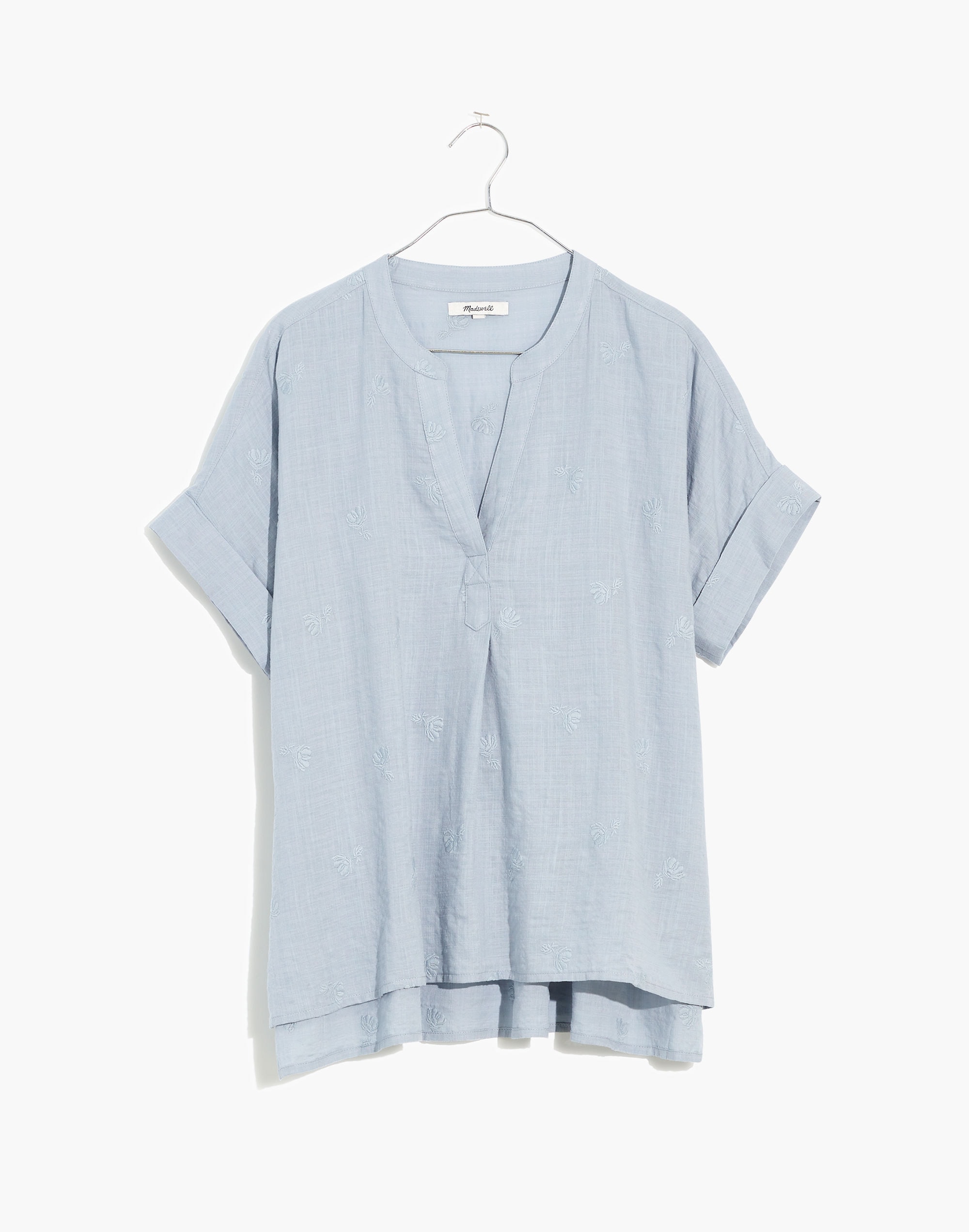 Embroidered Lakeline Popover Shirt