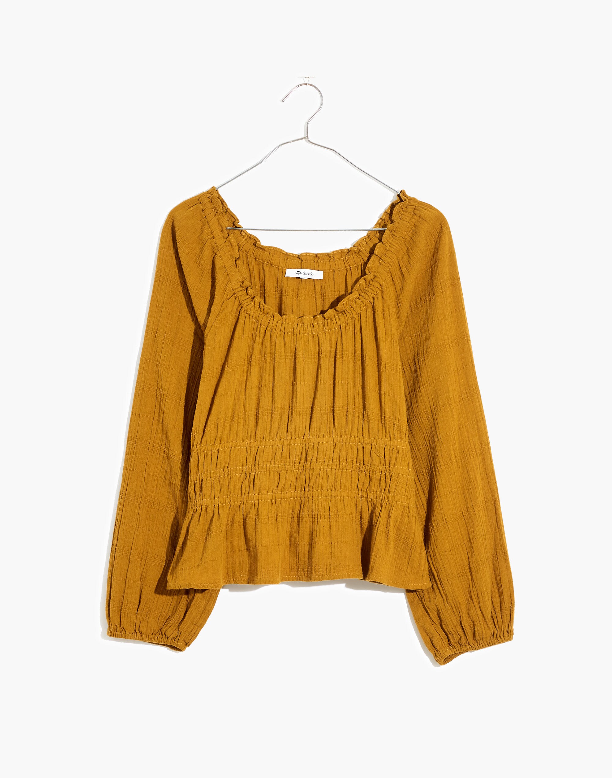 Sophia Top in Textured Plaid | Madewell