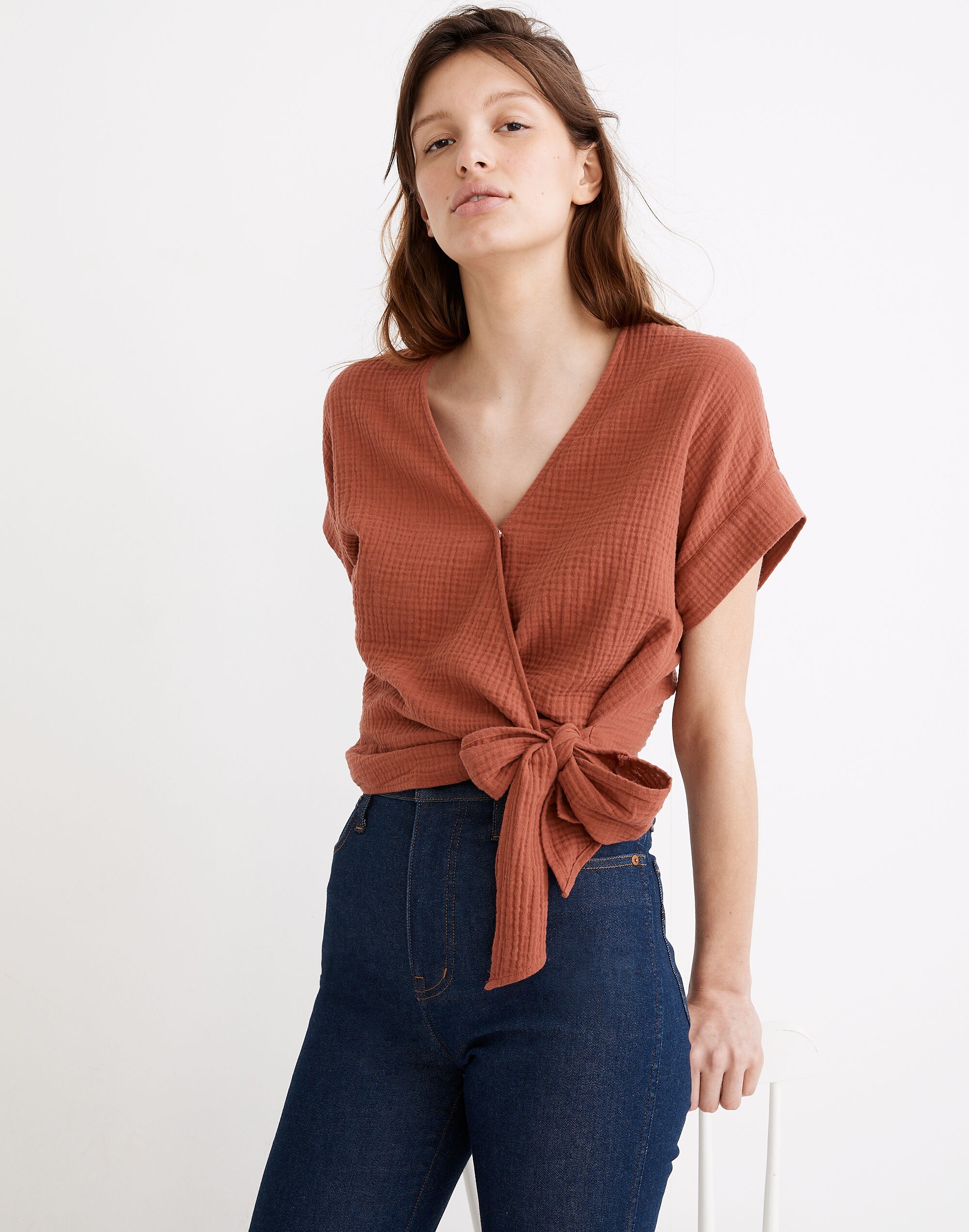 Lightspun Wrap Top