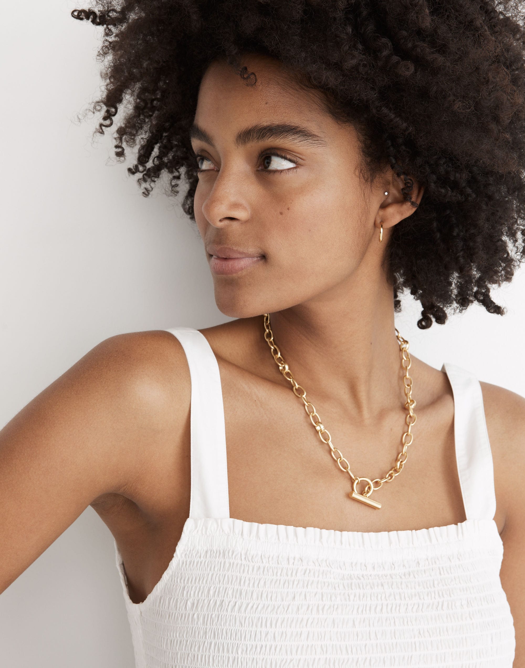 Lucie Smocked Tank Top in null image 4