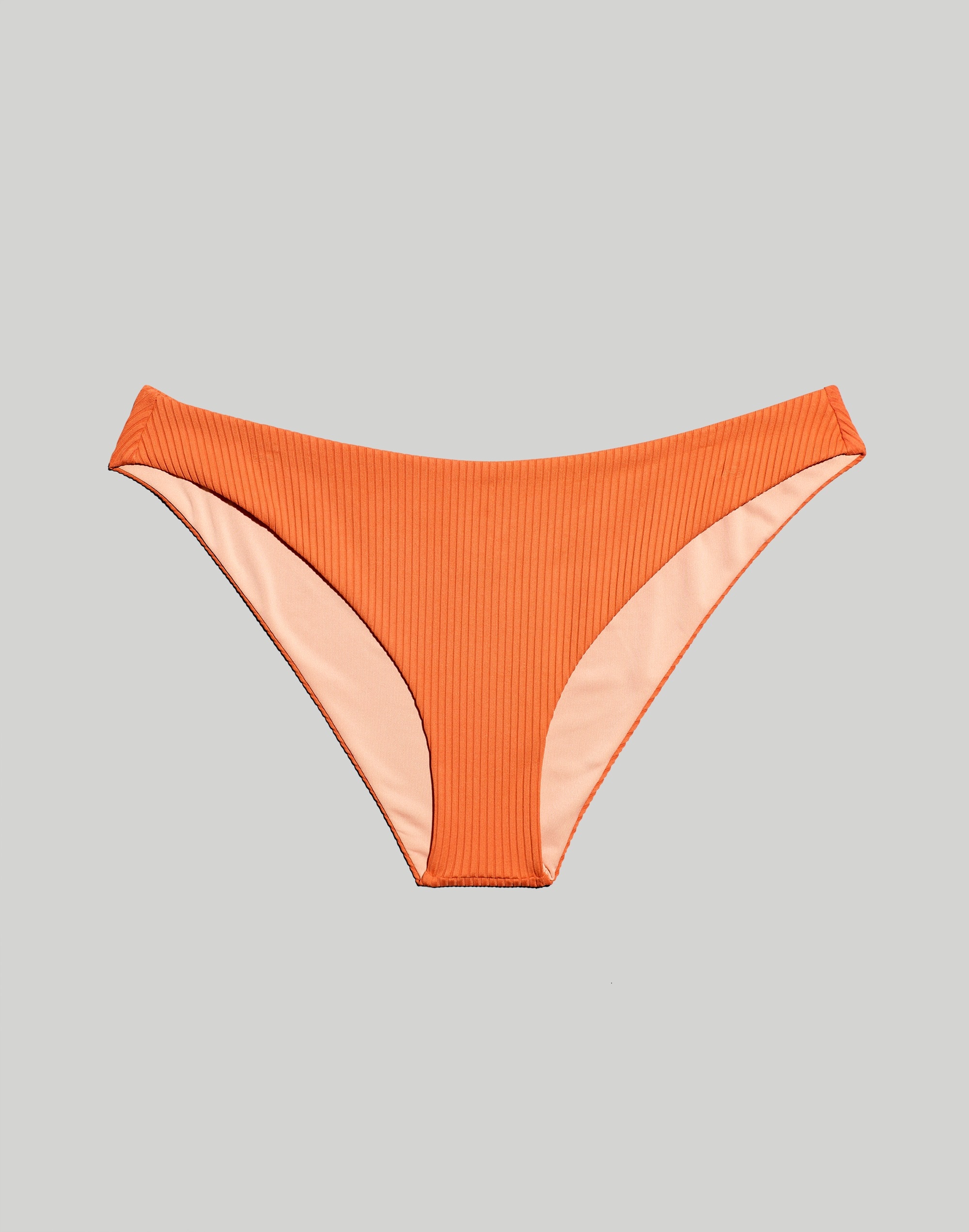 Madewell Second Wave Ribbed Classic Cheeky Bikini Bottom