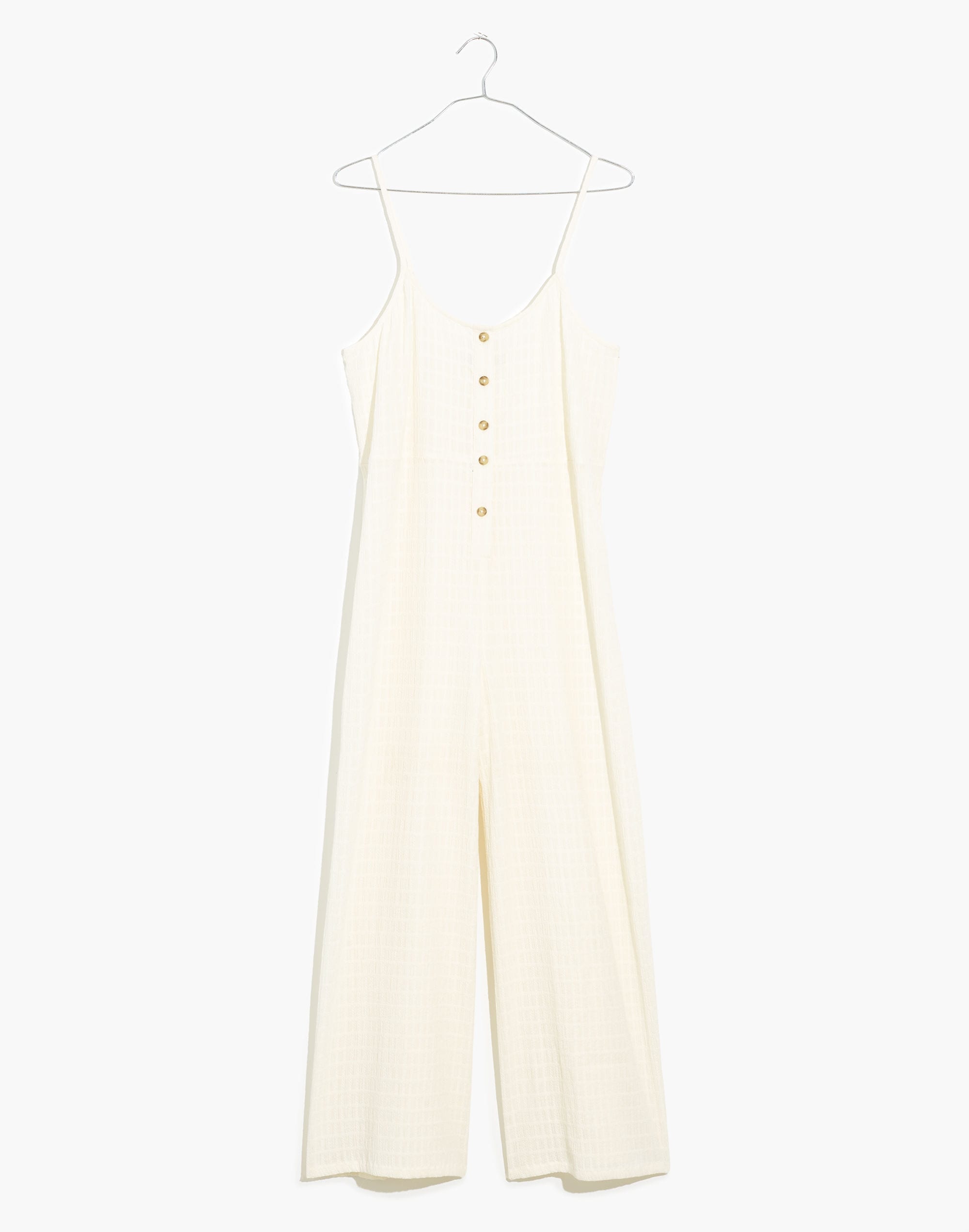 Textured Cover-Up Jumpsuit