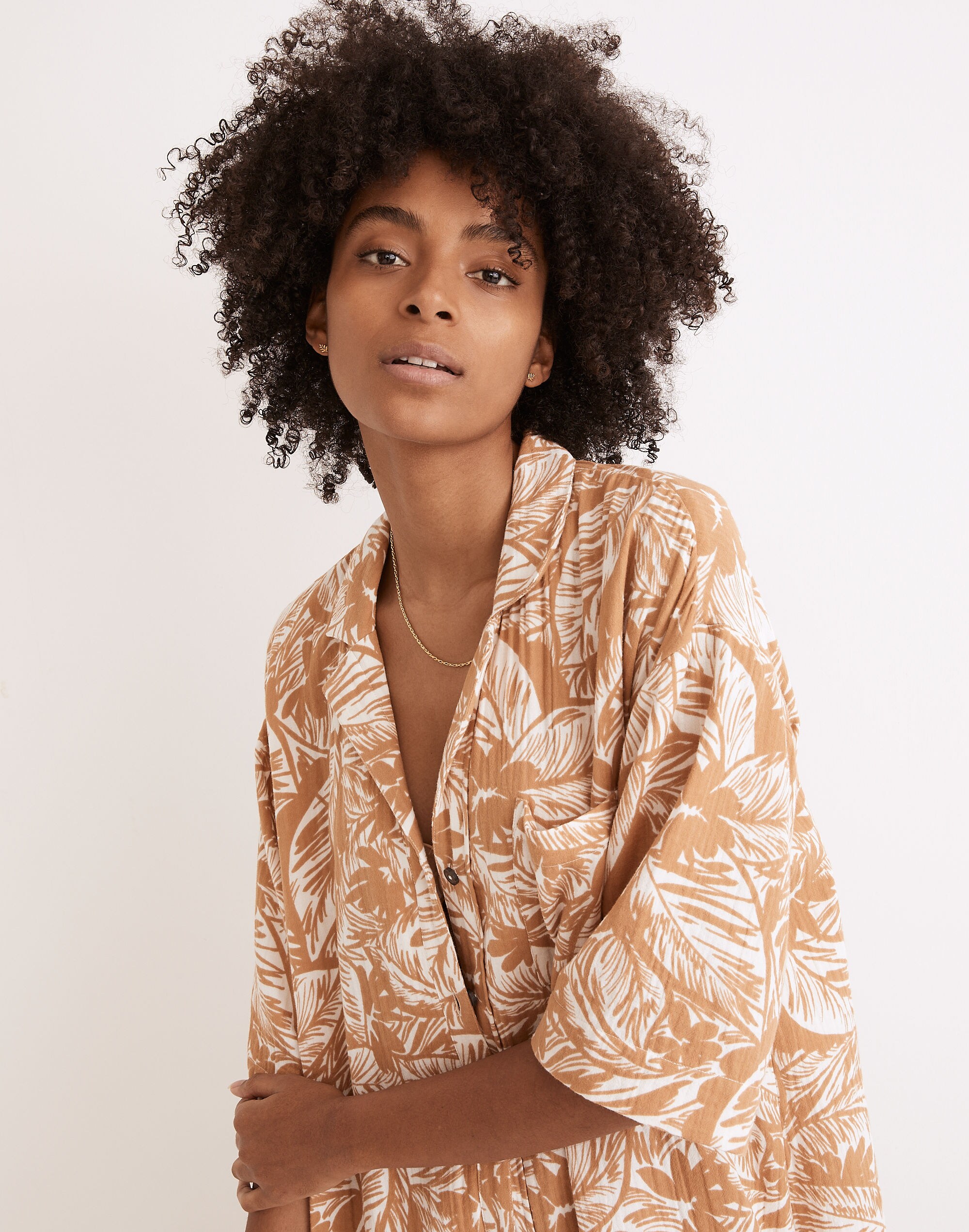 Lightestspun Cover-Up Maxi Shirtdress