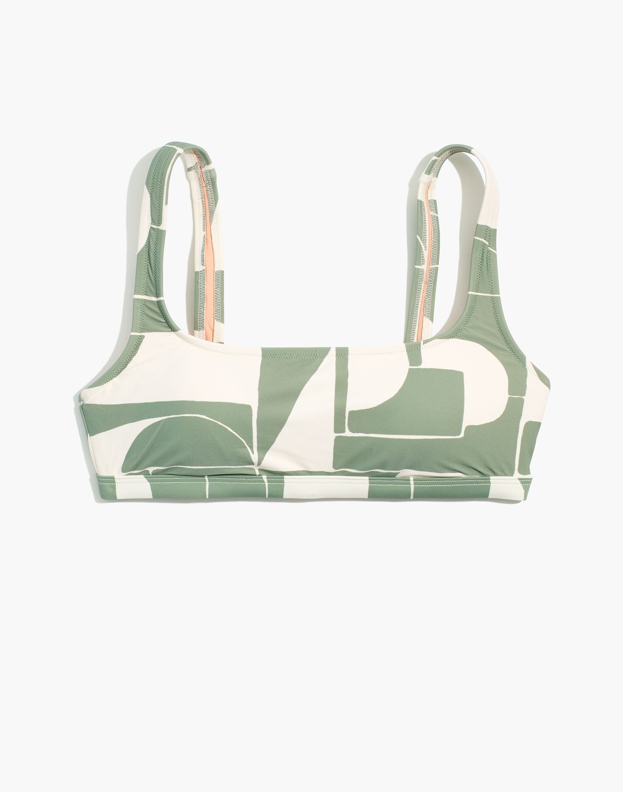 Madewell Second Wave Balconette Bikini Top in Mod Shapes