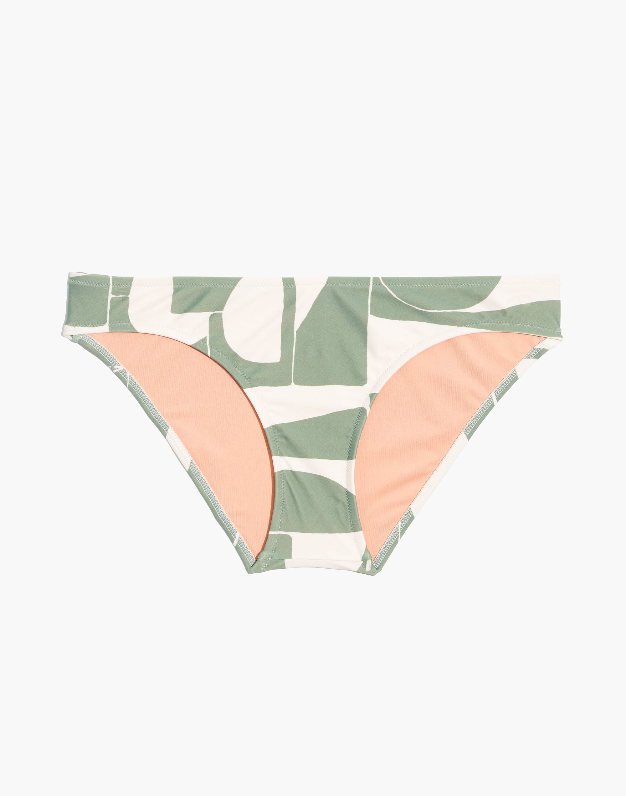Madewell Second Wave Classic Bikini Bottom in Mod Shapes
