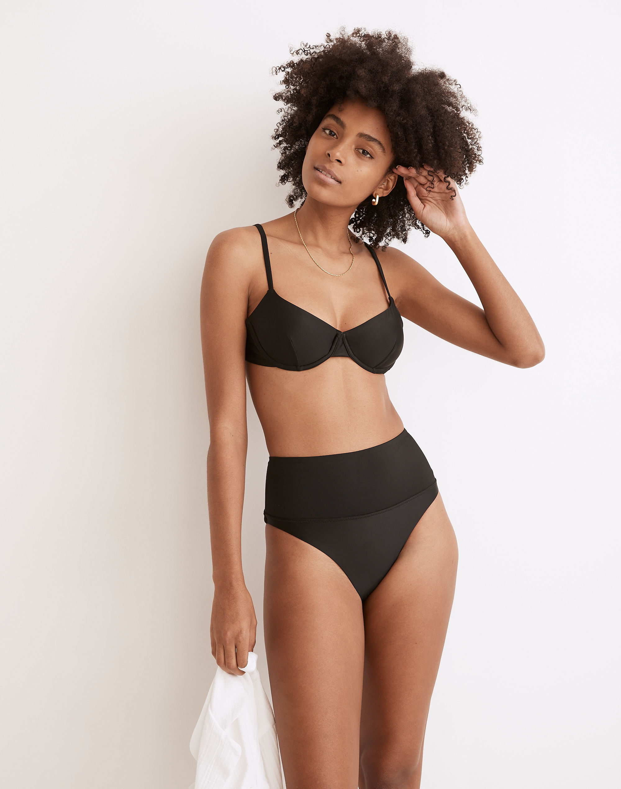 Madewell Second Wave High-Cut Cheeky Bikini Bottom