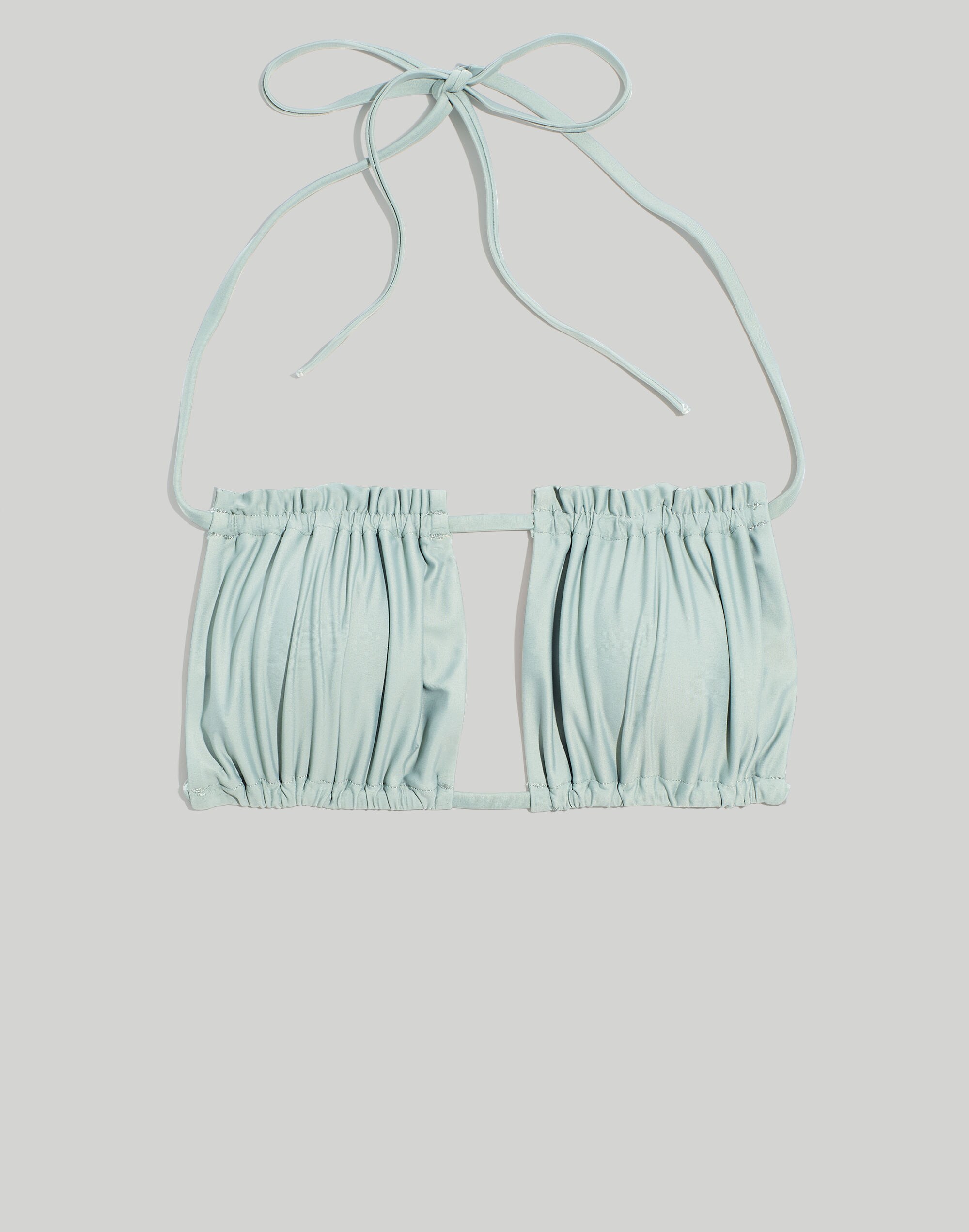 Madewell Second Wave Ruched String Bikini Top