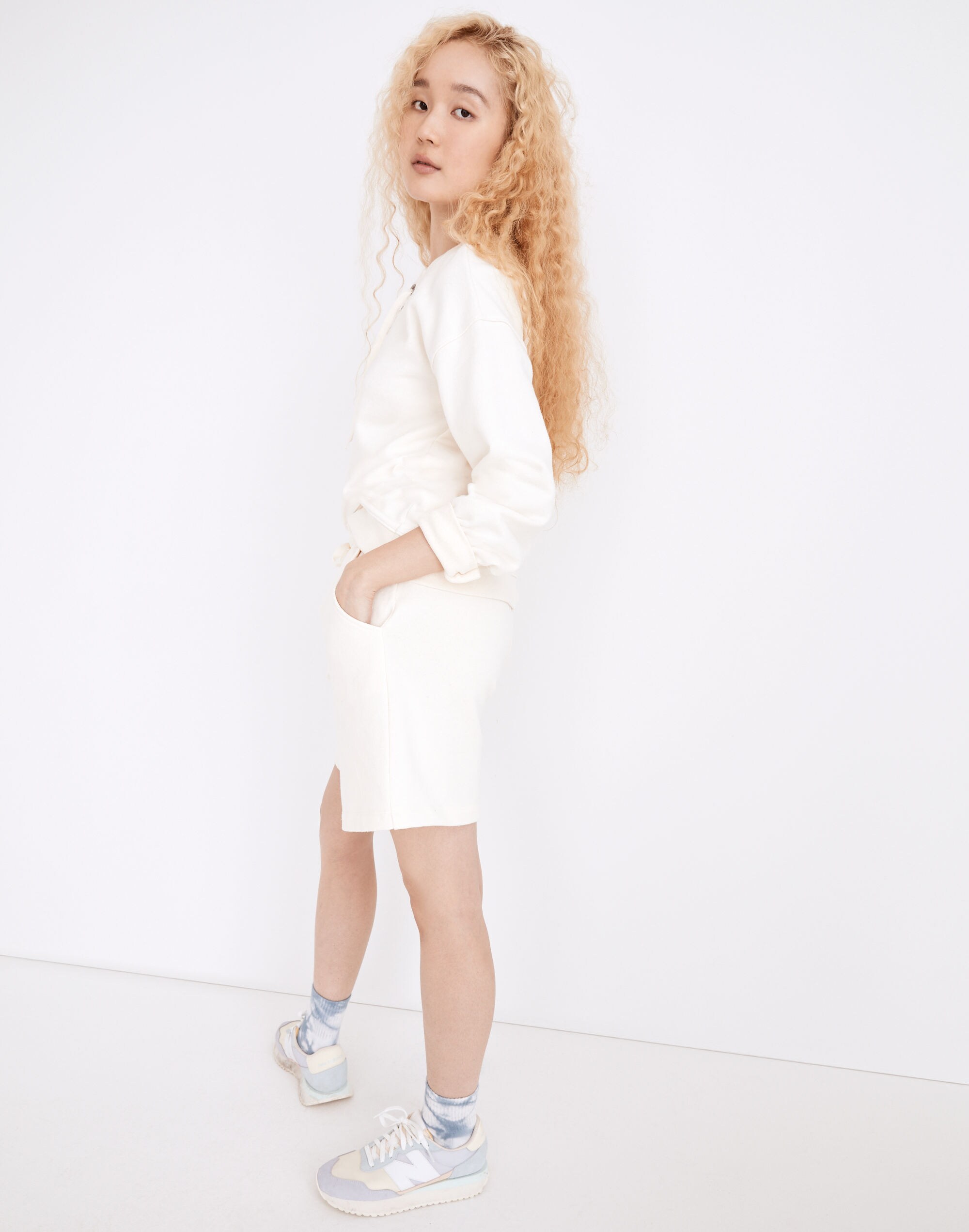 Cotton-Hemp Pull-On Sweatshorts