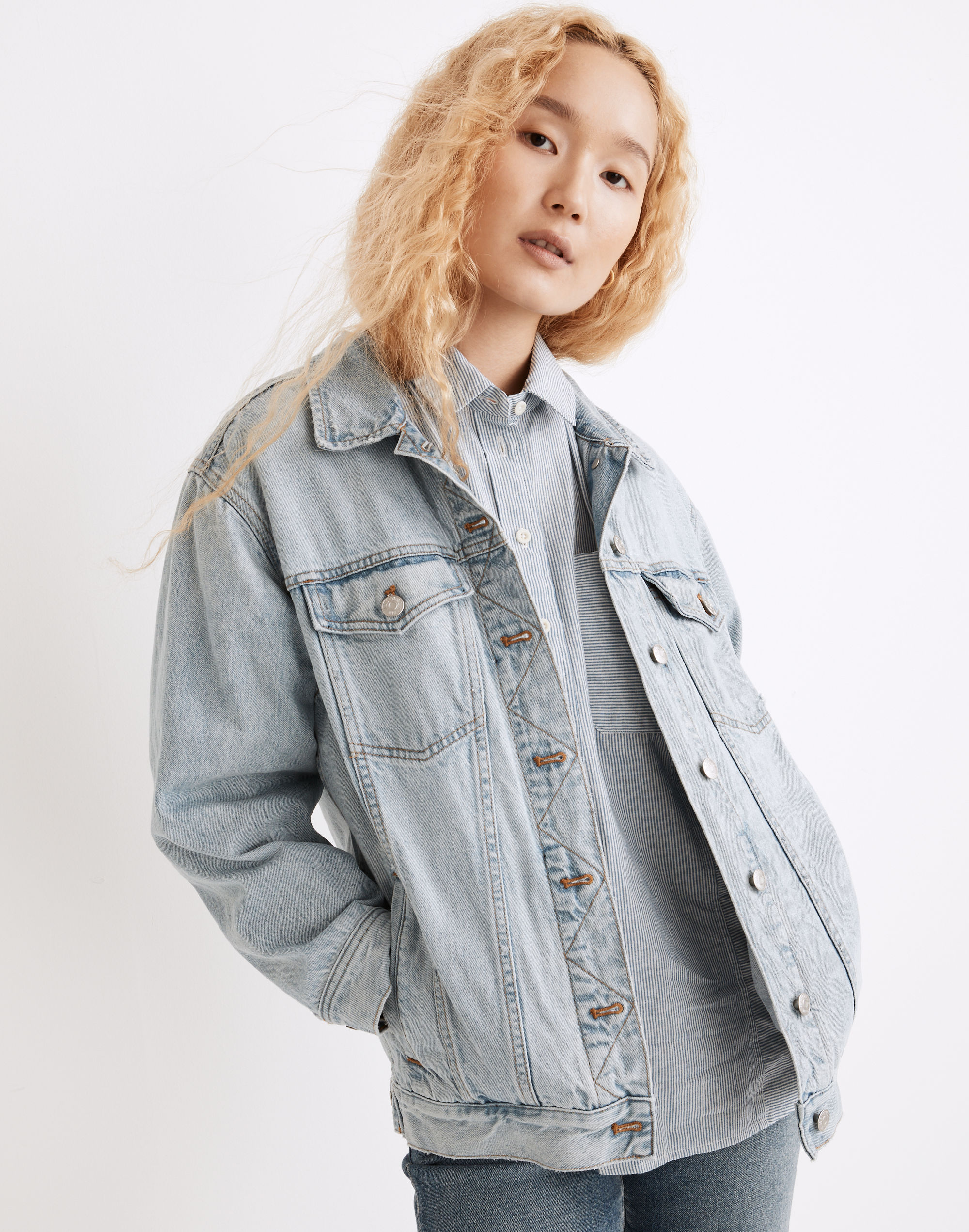 The Oversized Trucker Jean Jacket in Fitzgerald Wash