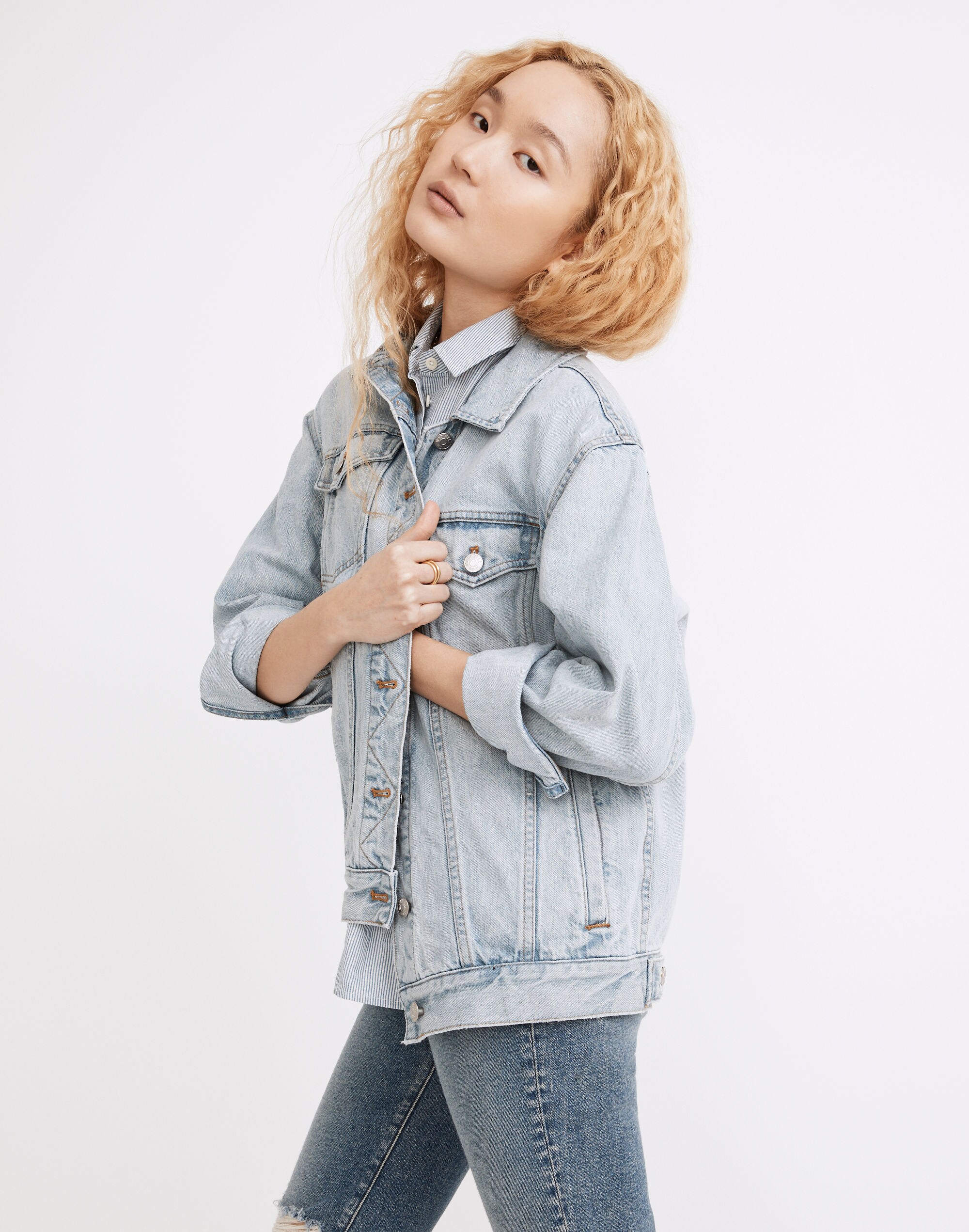The Oversized Trucker Jean Jacket in Fitzgerald Wash