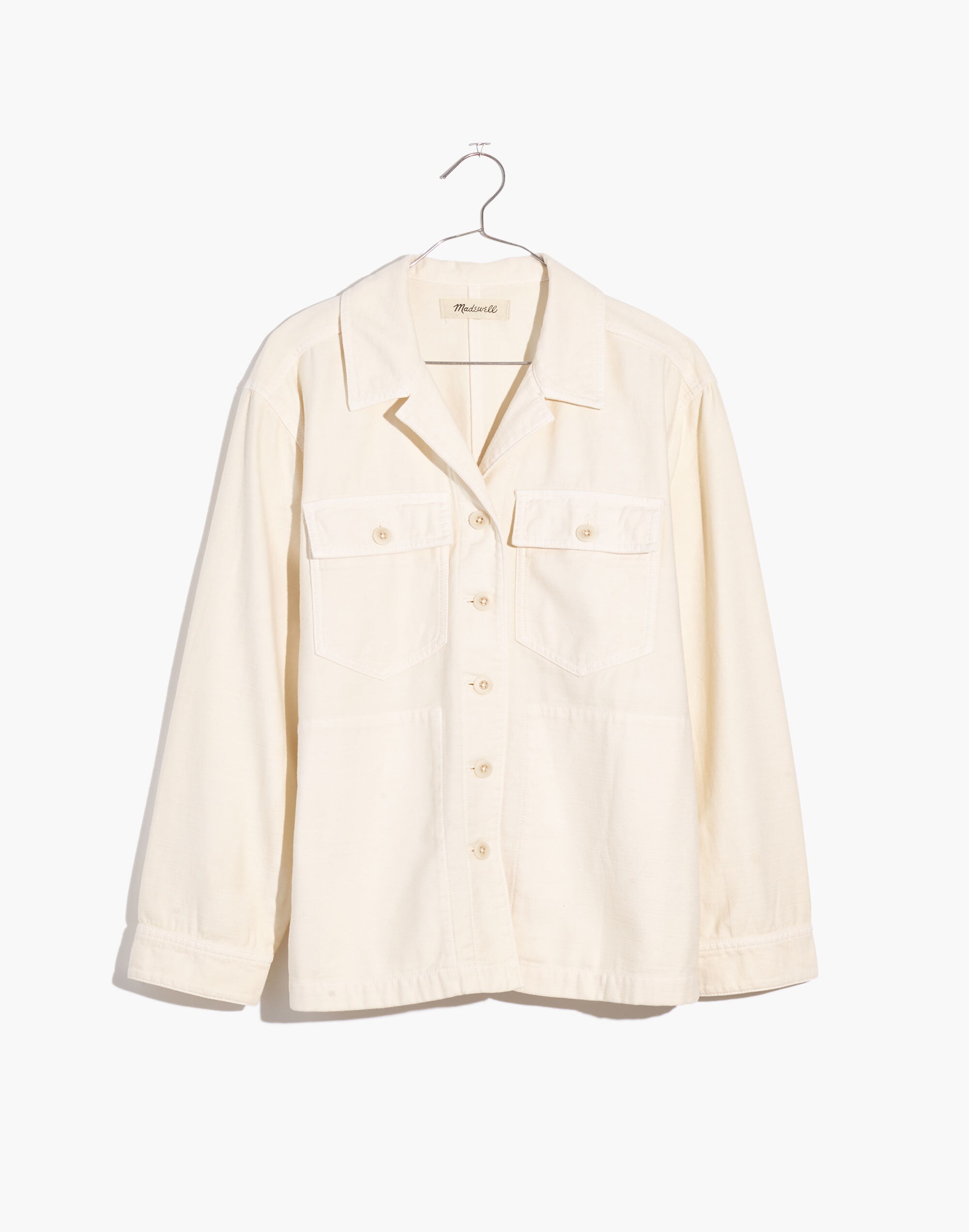 Drakefield Shirt-Jacket in Ecru