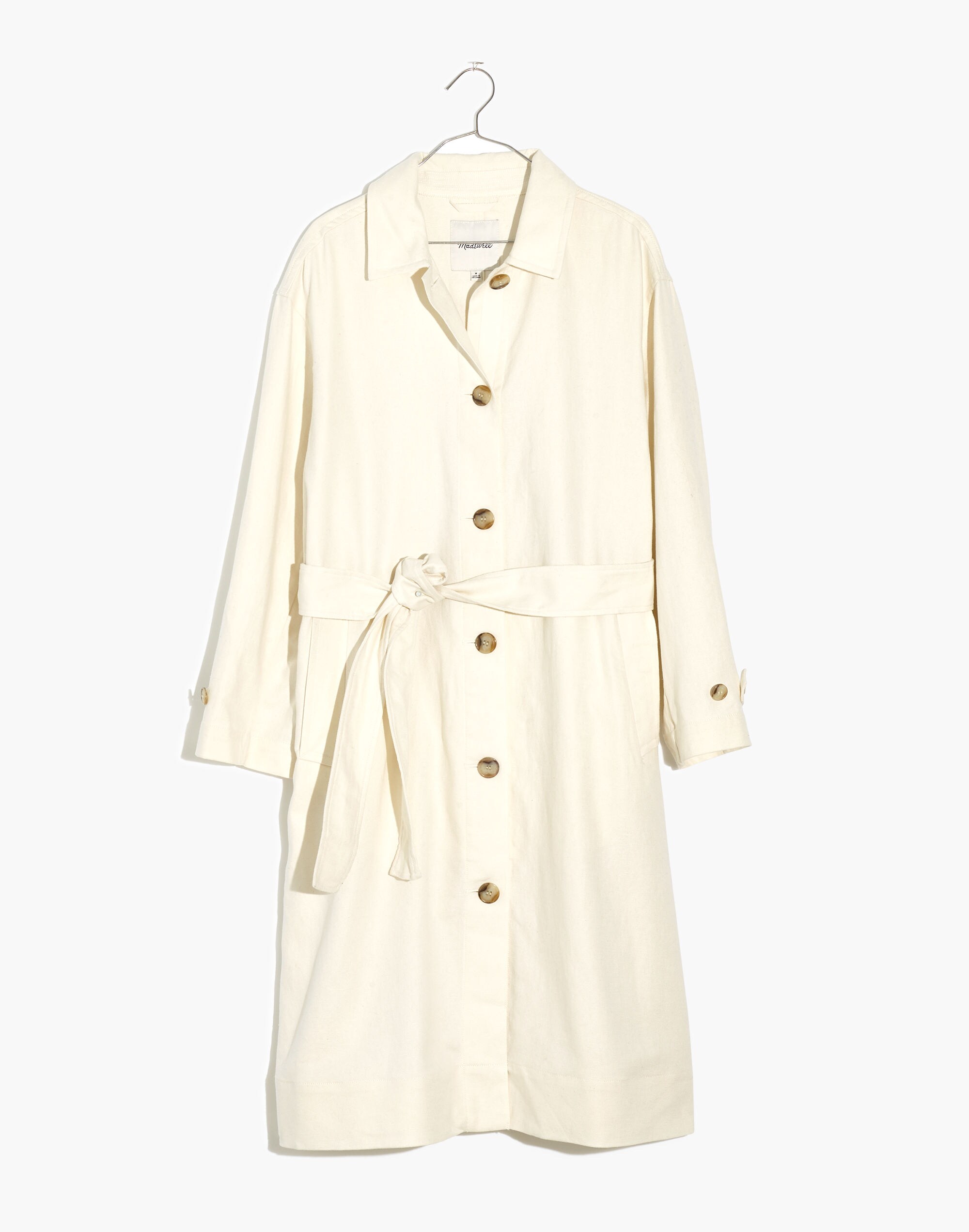 Cotton-Linen Trench Coat