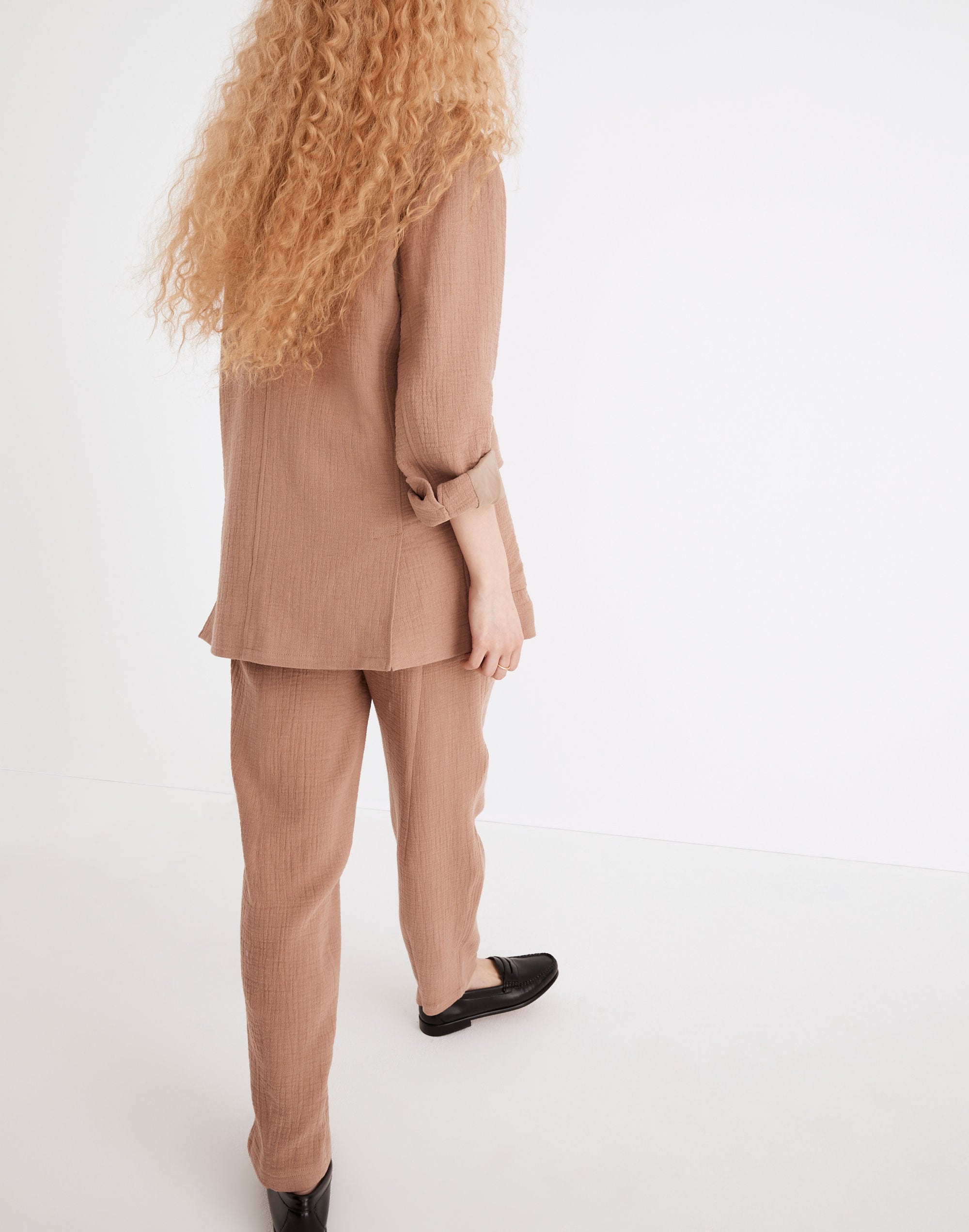 Cotton-Linen Relaxed Larsen Blazer