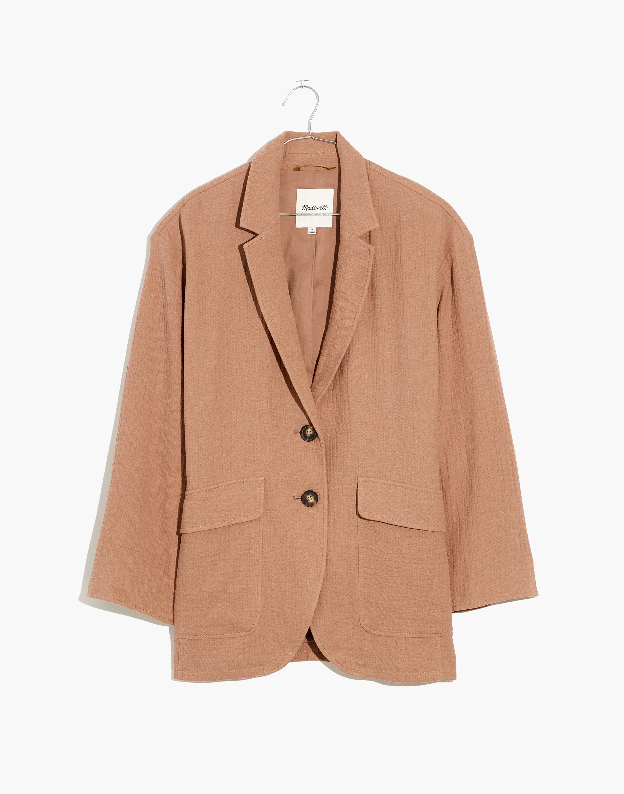 Cotton-Linen Relaxed Larsen Blazer