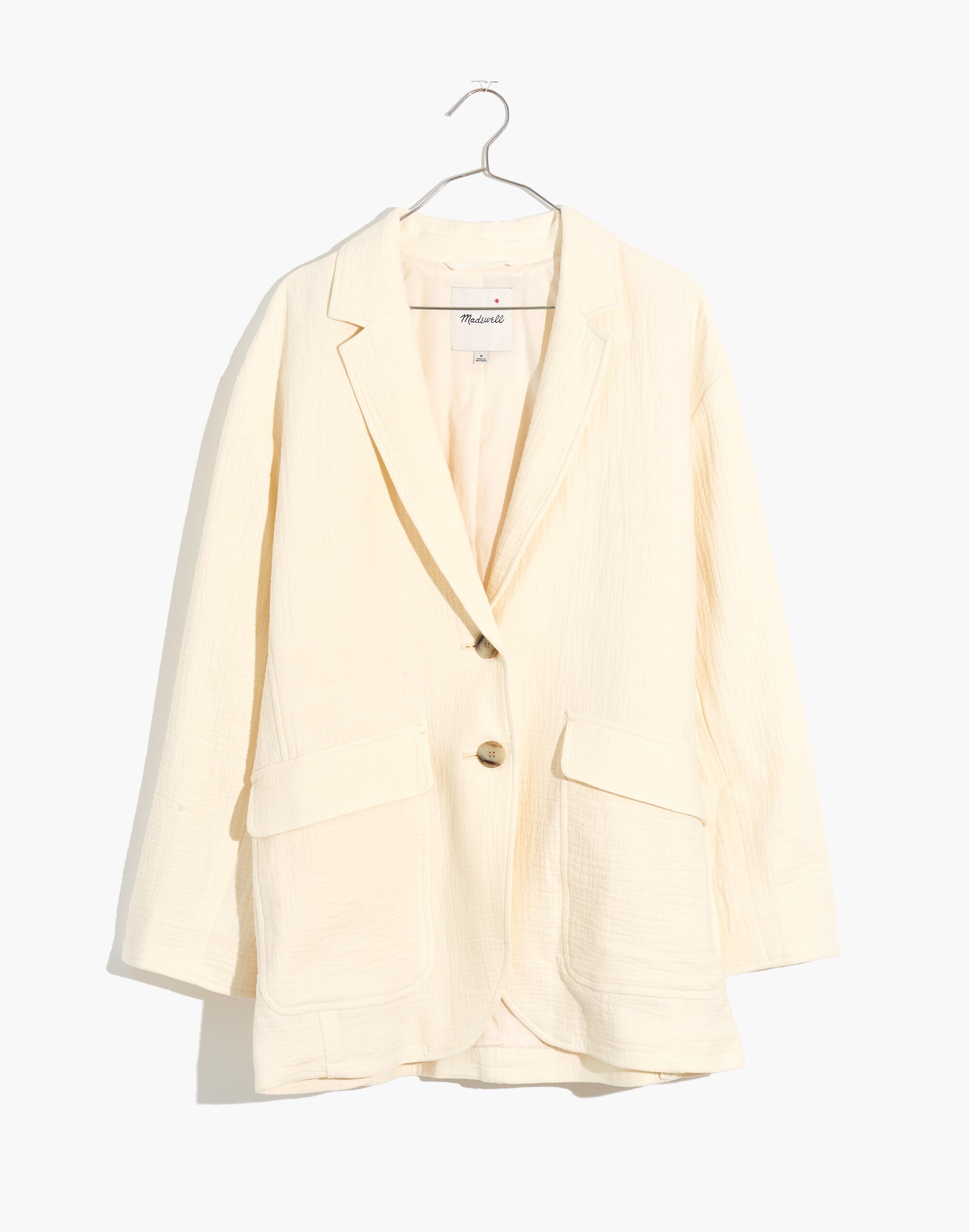 Cotton-Linen Relaxed Larsen Blazer