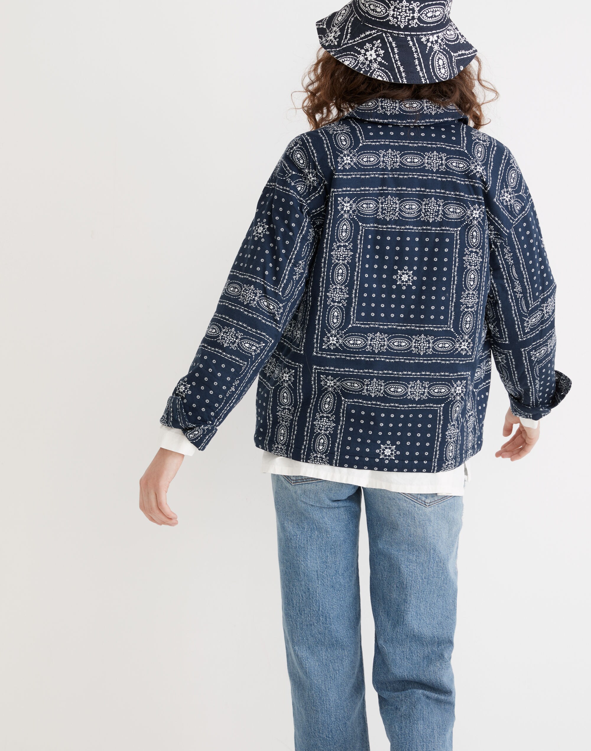 Padded Chore Jacket in Vintage Bandana