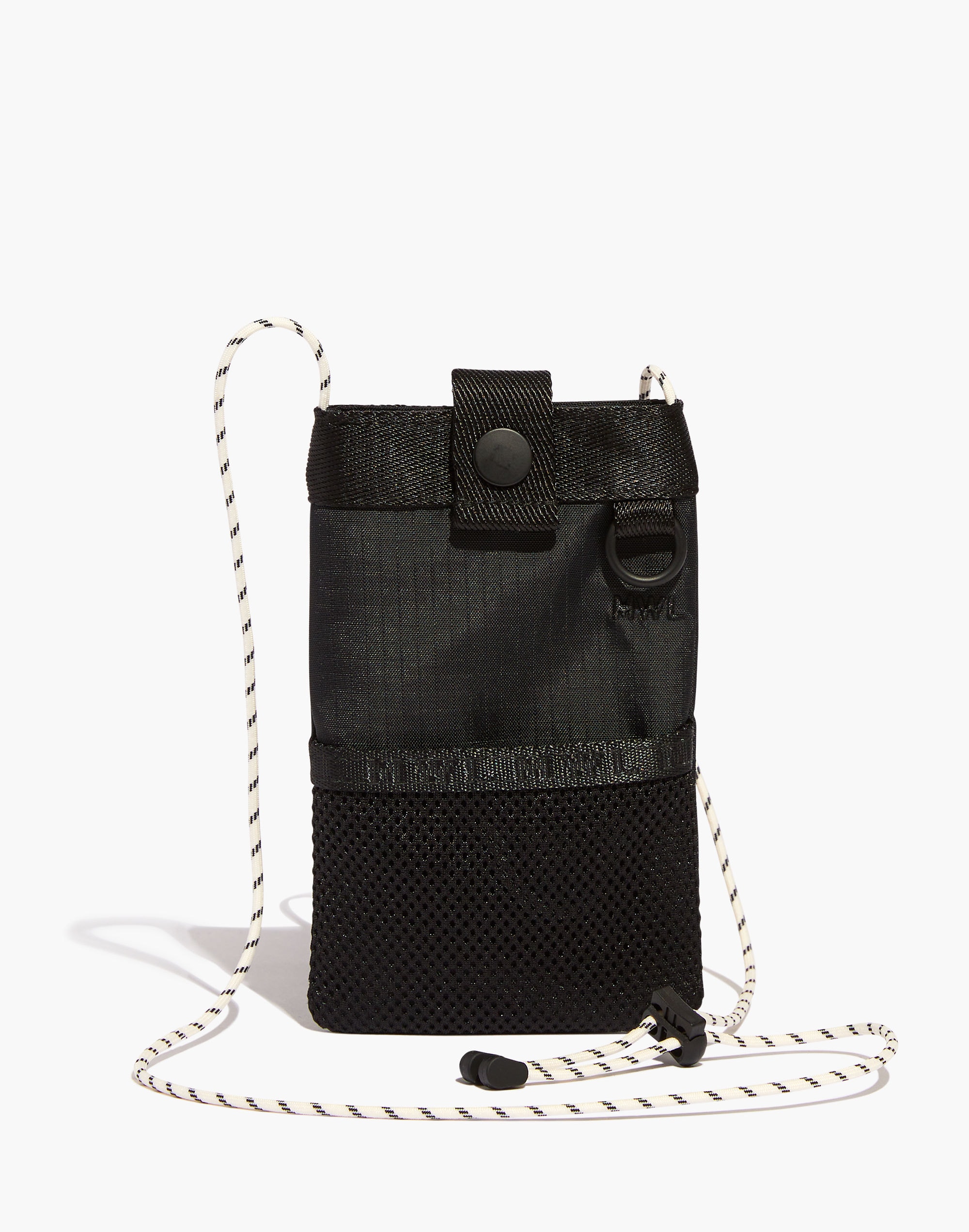 the mwl (re)sourced ripstop nylon smartphone crossbody