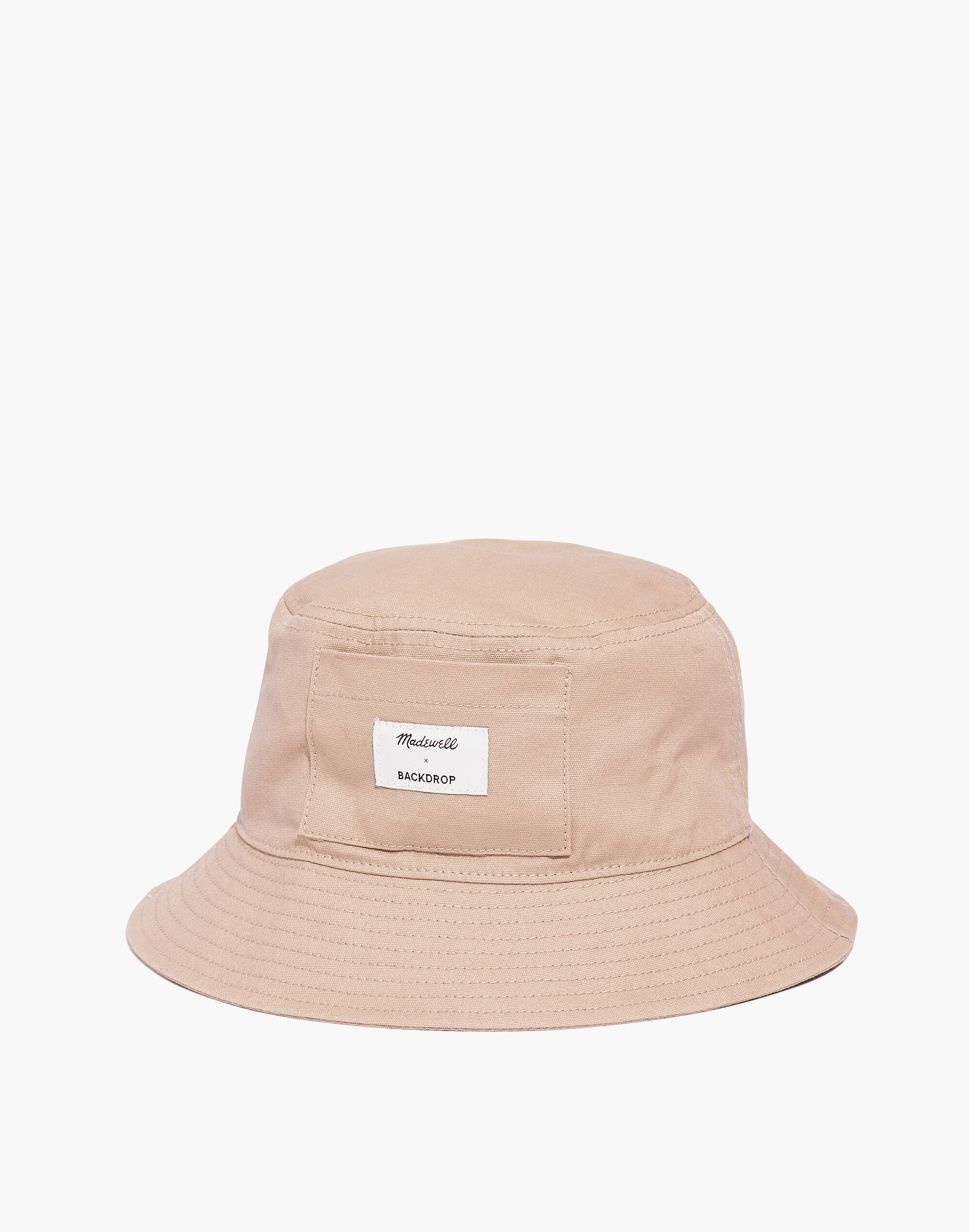 madewell x backdrop canvas bucket hat