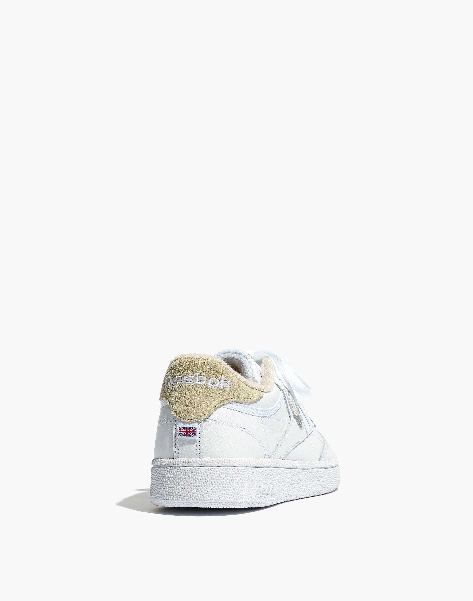 Reebok&reg; Club C 85 Crest Sneakers in White and Alabaster