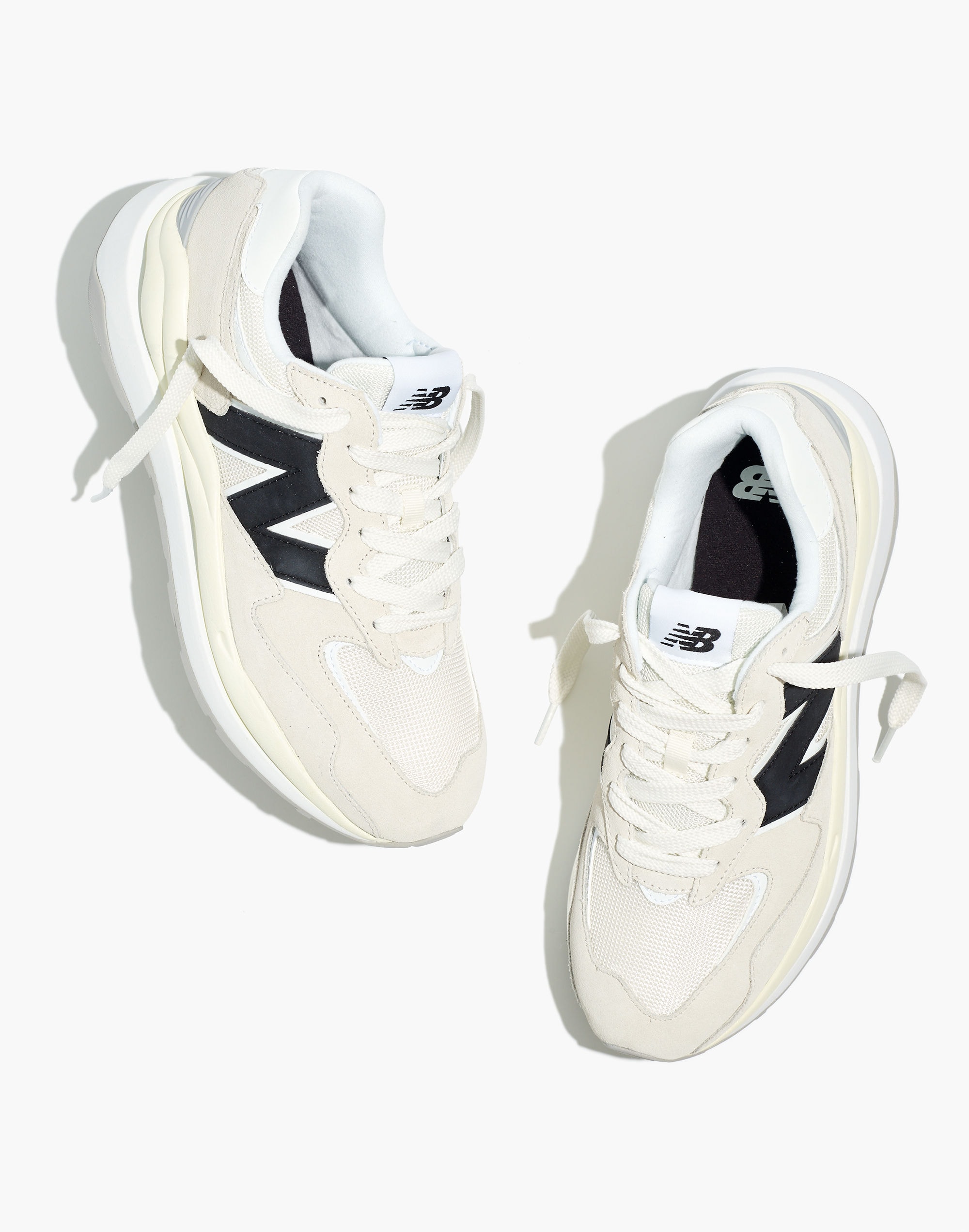 New Balance&reg; 57/40 Sneakers in Sea Salt and Black