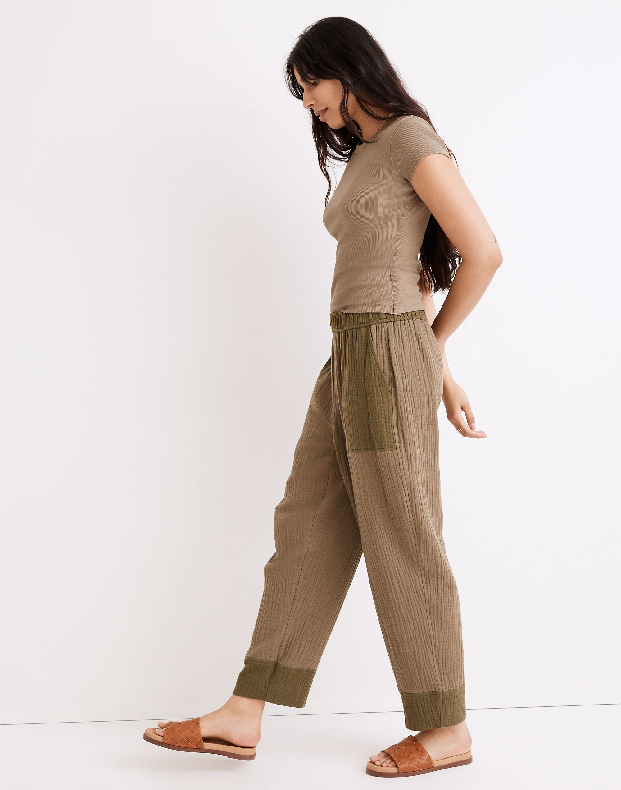 Lightspun Pull-On Balloon Pants in Colorblock