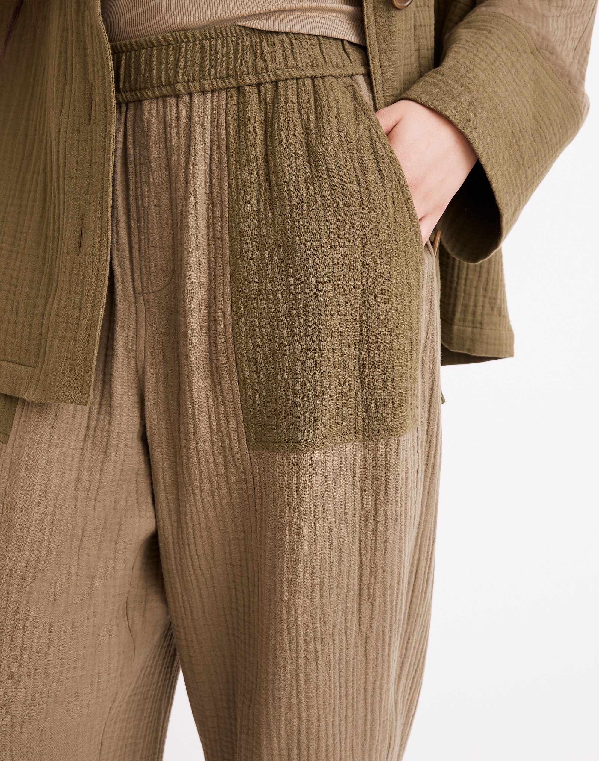 Lightspun Pull-On Balloon Pants in Colorblock