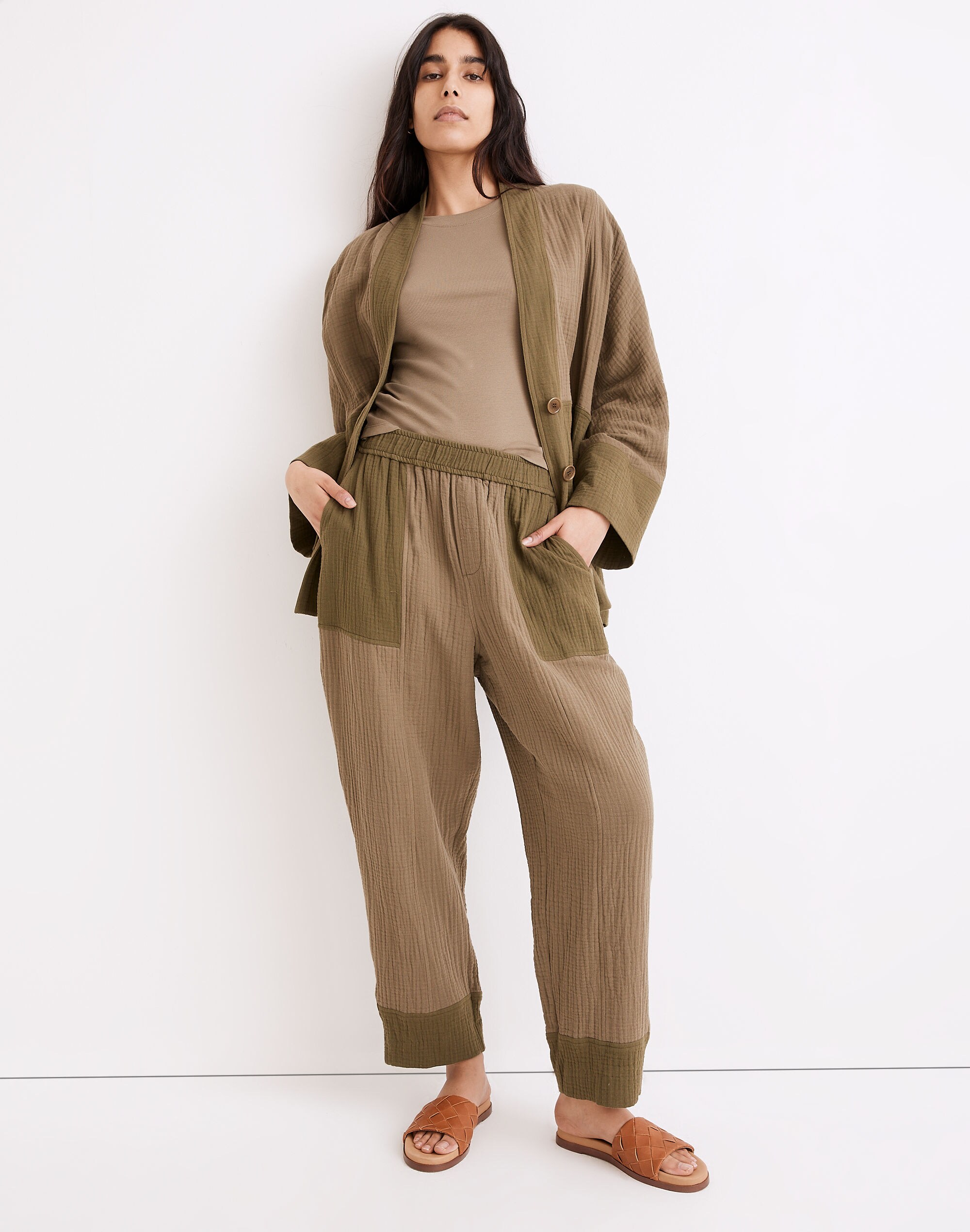 Lightspun Pull-On Balloon Pants in Colorblock