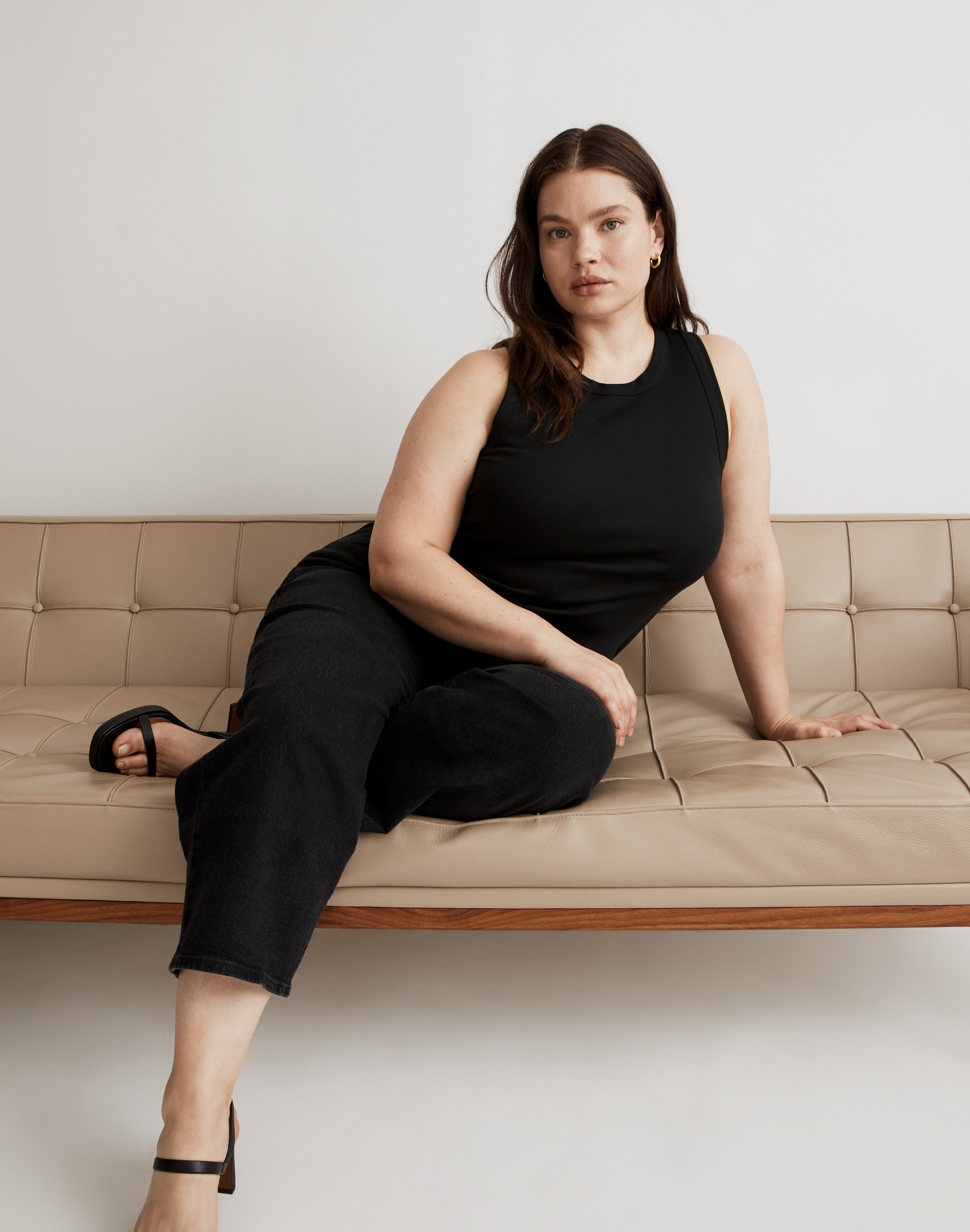 Plus Supima&reg; Rib Cutaway Tank