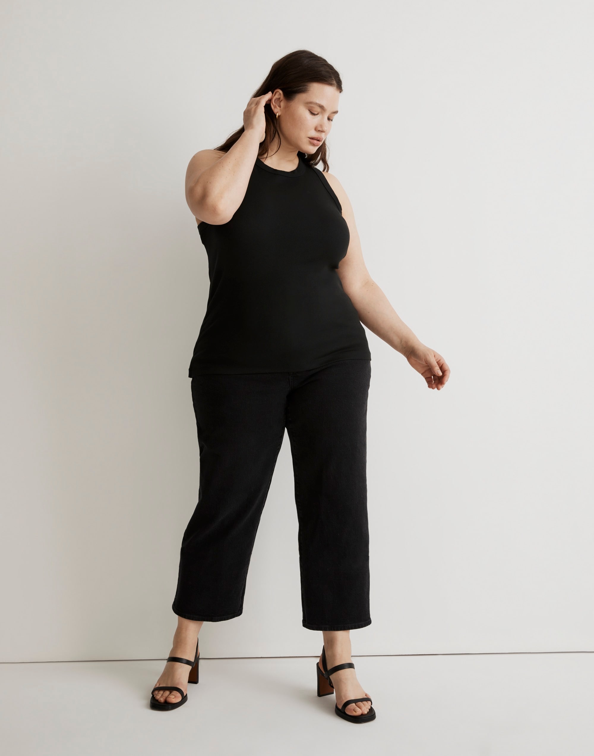 Plus Supima&reg; Rib Cutaway Tank