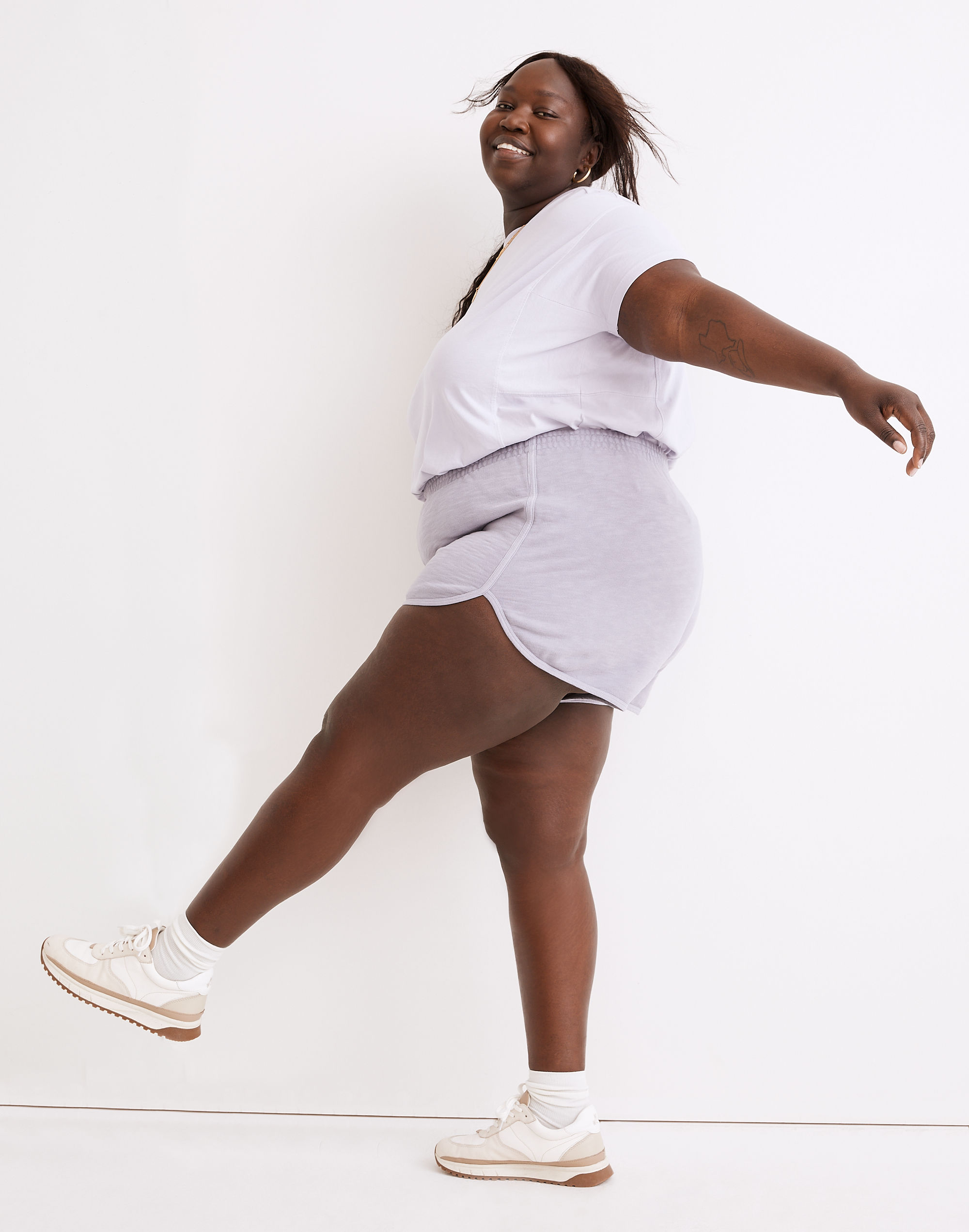 Plus MWL Curved-Hem Sweatshorts