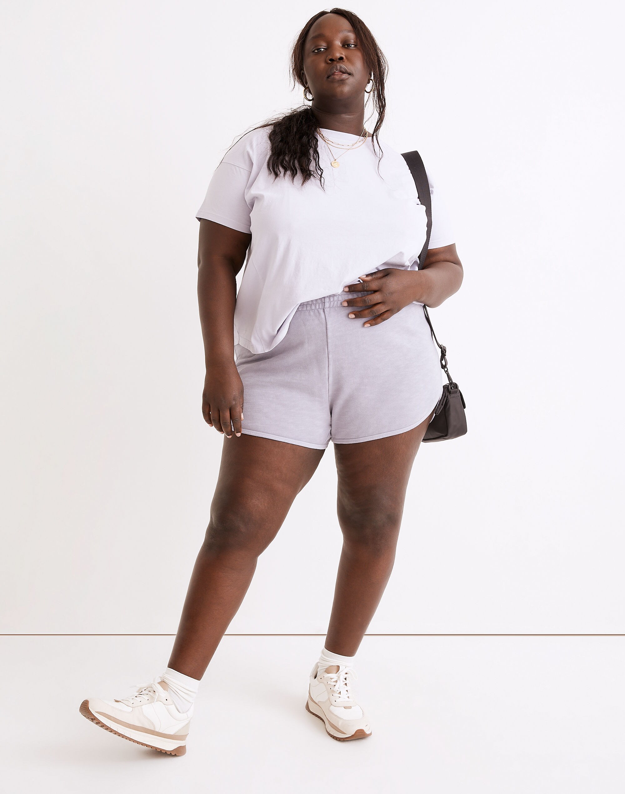 Plus MWL Curved-Hem Sweatshorts