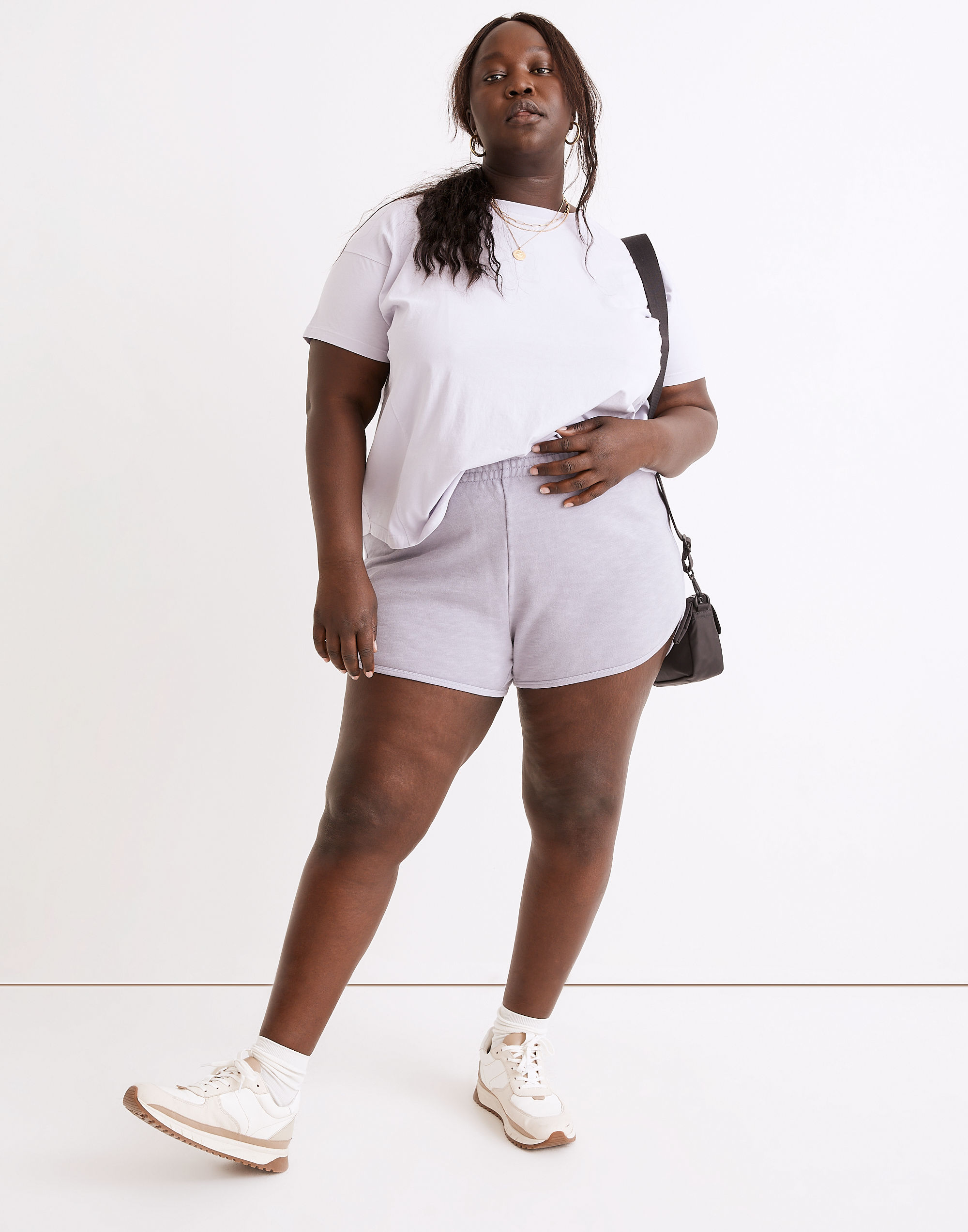 Plus MWL Curved-Hem Sweatshorts