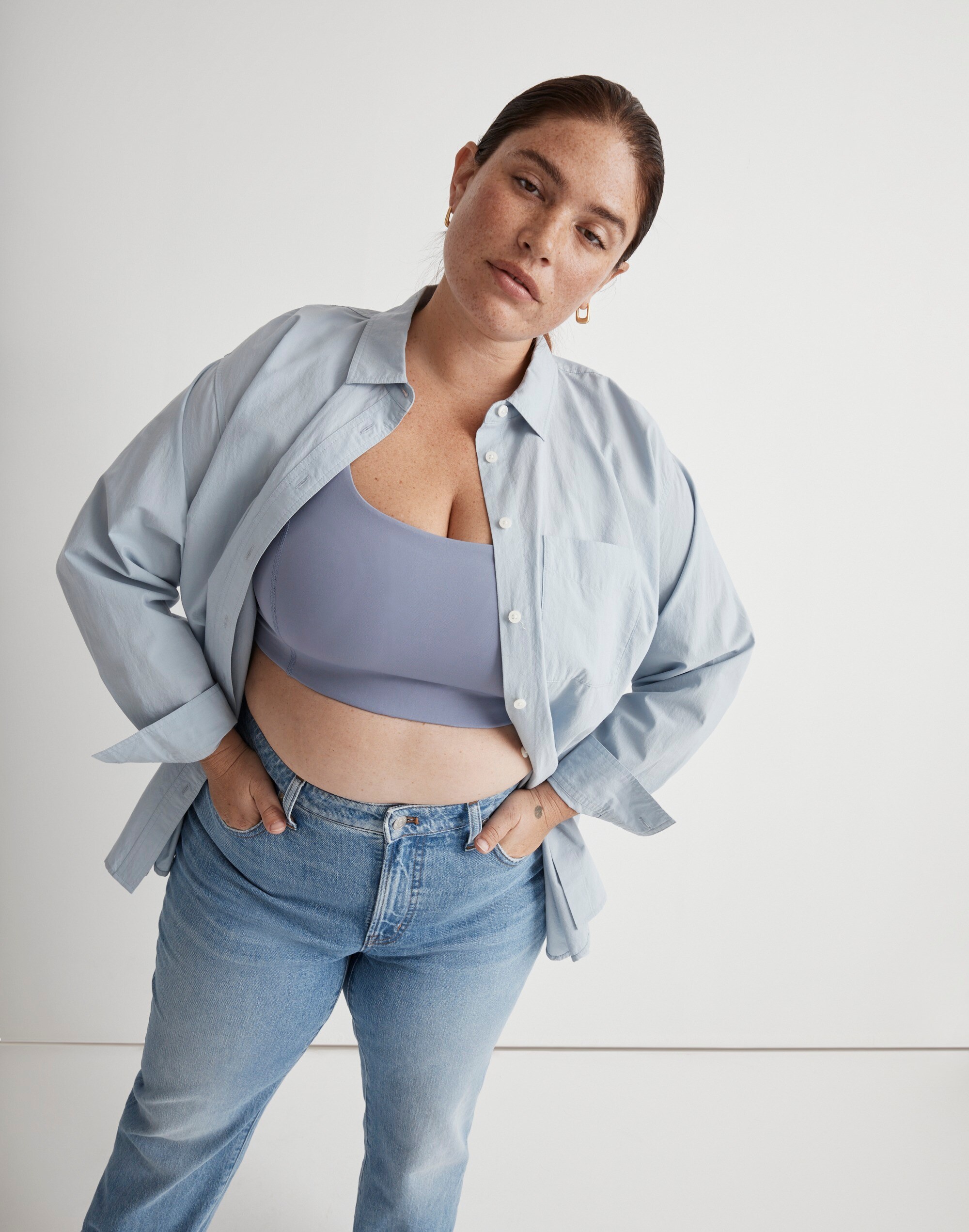 Plus MWL Flex Square-Neck Sports Bra