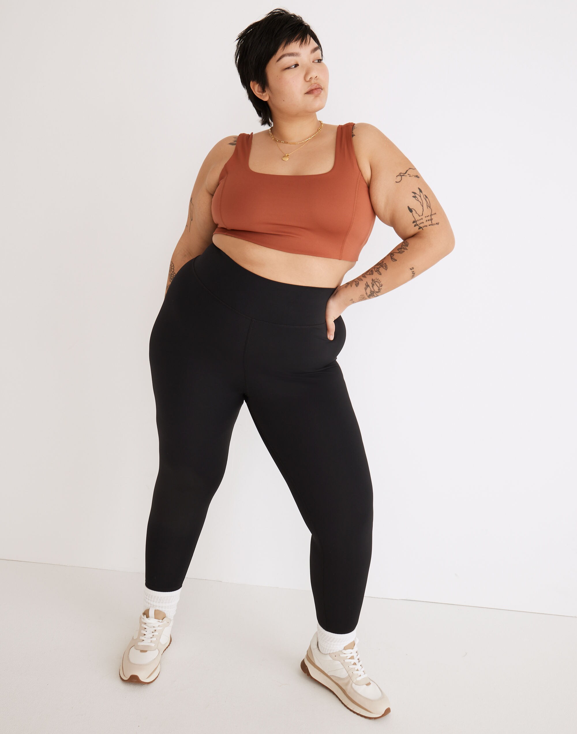 Plus MWL Flex Square-Neck Sports Bra