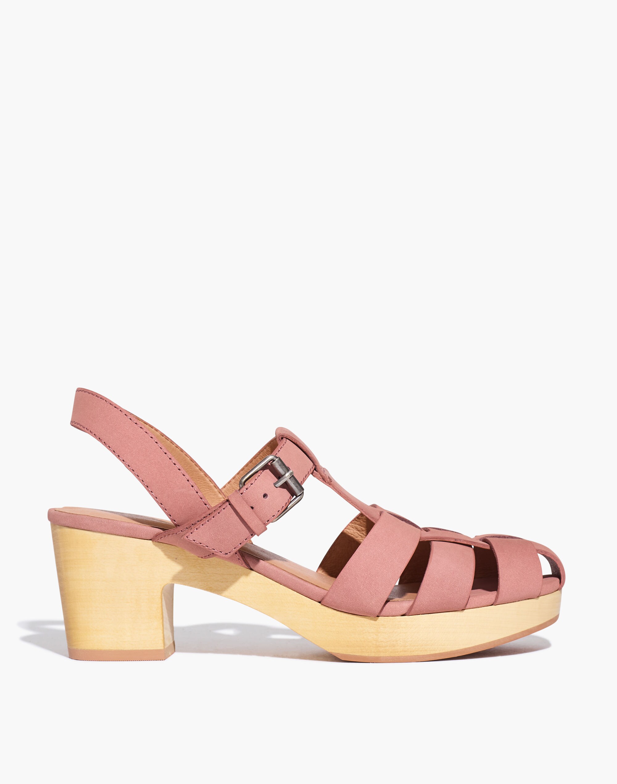 The Fisherman Sandal Clog in Nubuck Leather