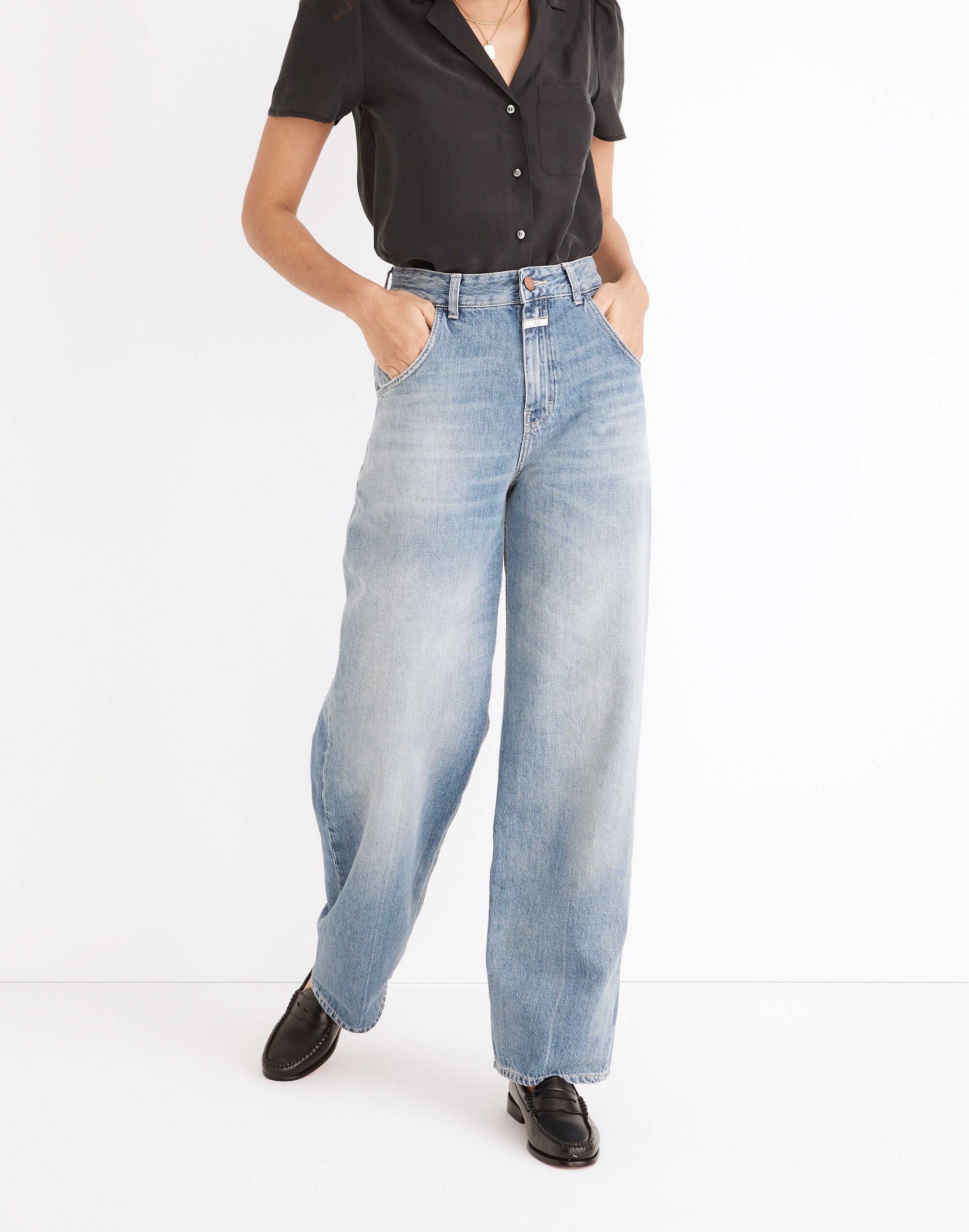 Closed&reg; Edison Jeans in Mid Blue Vintage Wash