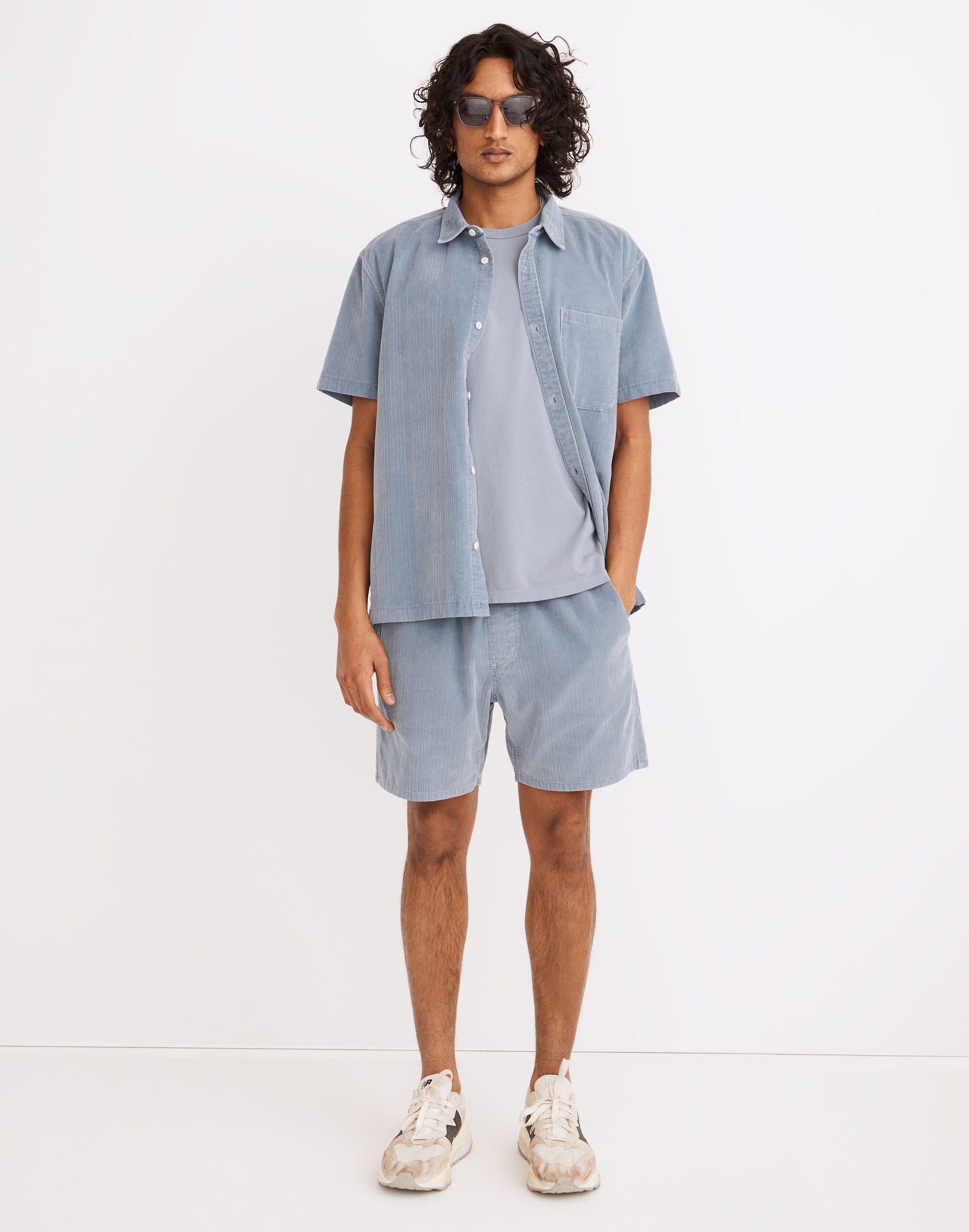 6 1/2" Variegated Corduroy Shorts