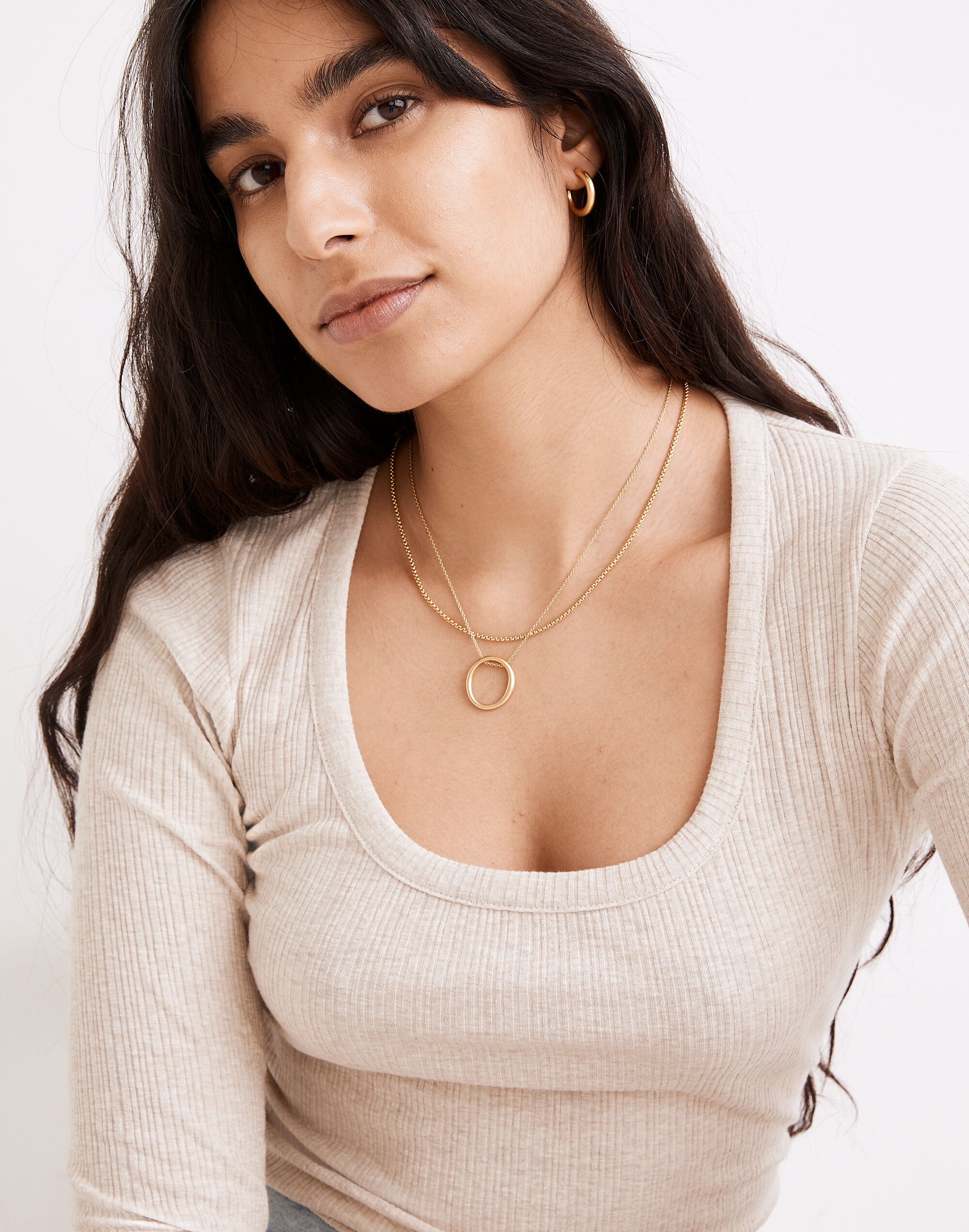 Oval Pendant Necklace