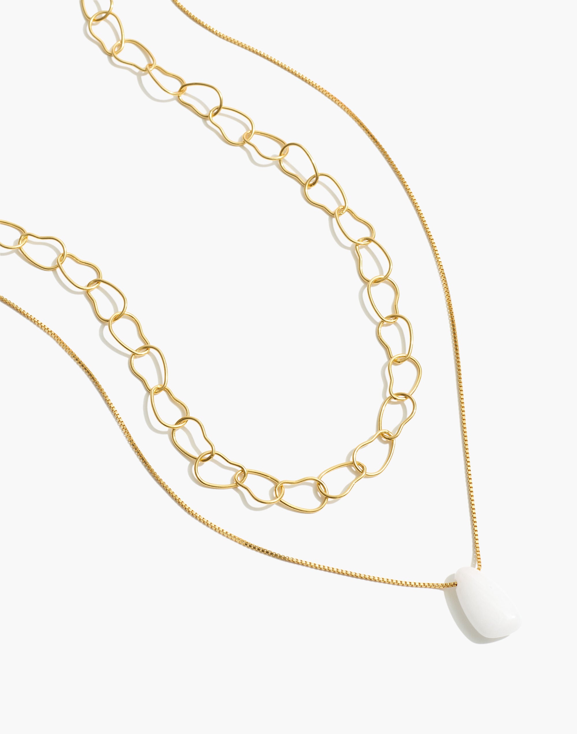 Stone Collection Jade Pendant Necklace Set