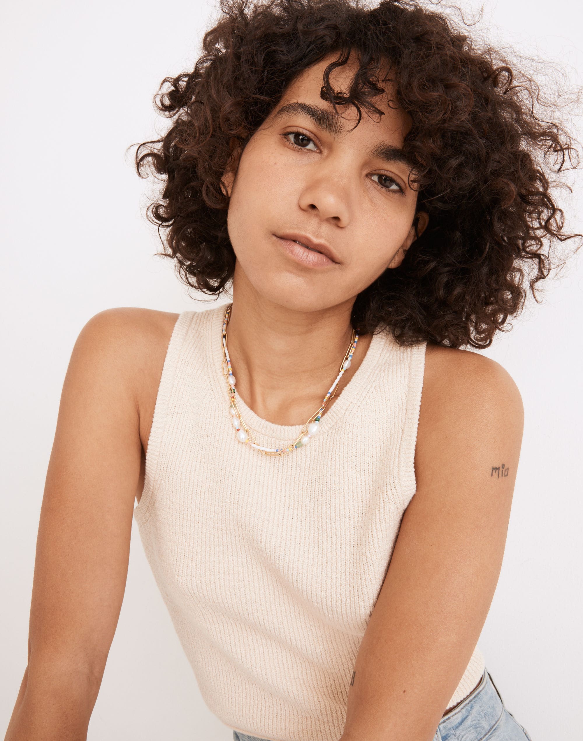 Pearl-Mix Beaded Necklace