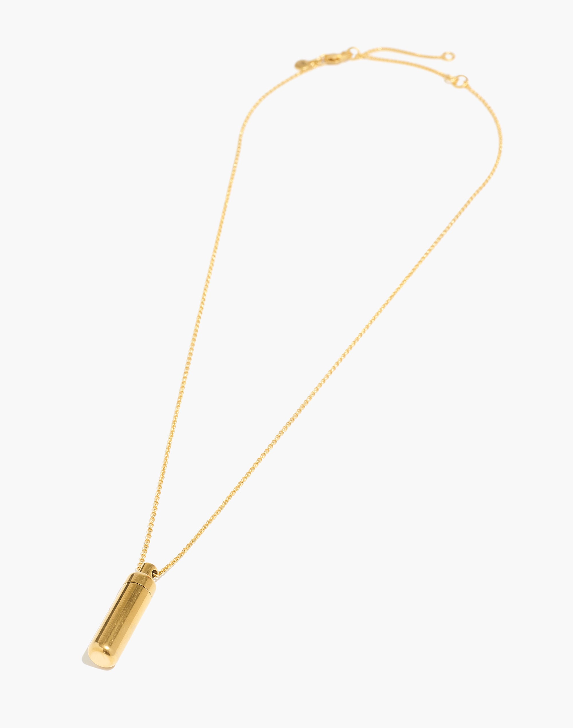 Stone Collection Cylinder Pendant Necklace