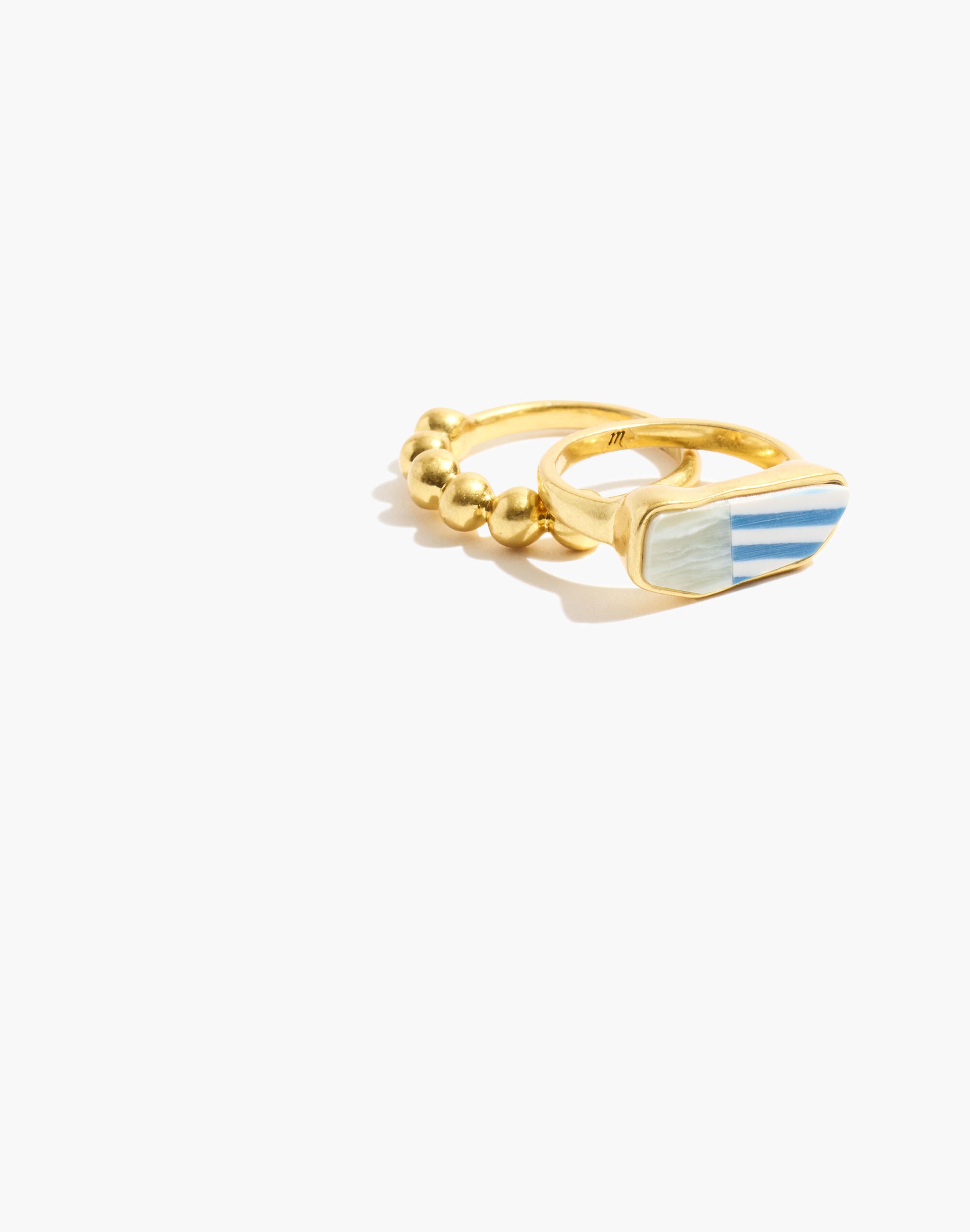 Patchwork Stone Ring Set