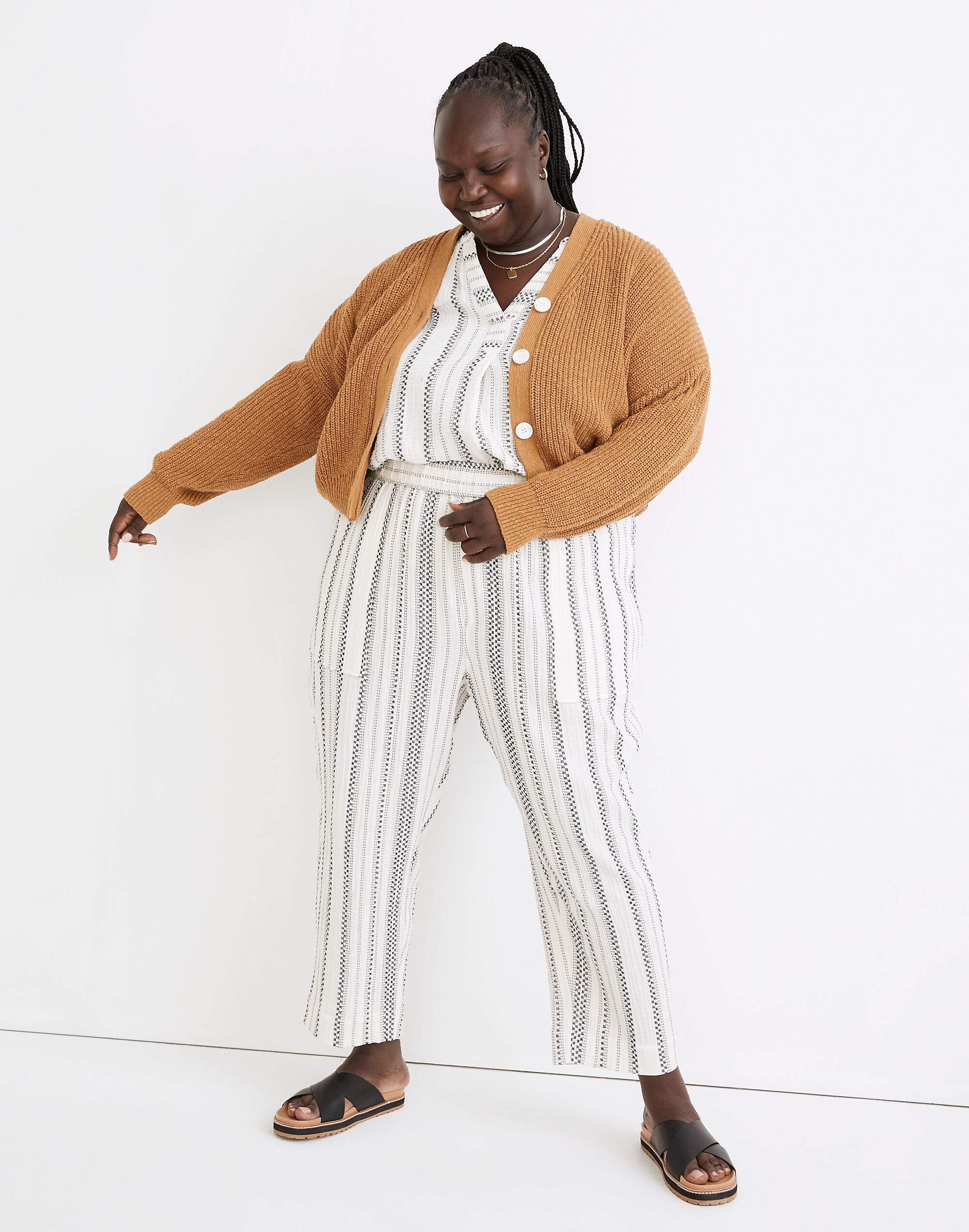 Plus Greywood Crop Cardigan Sweater