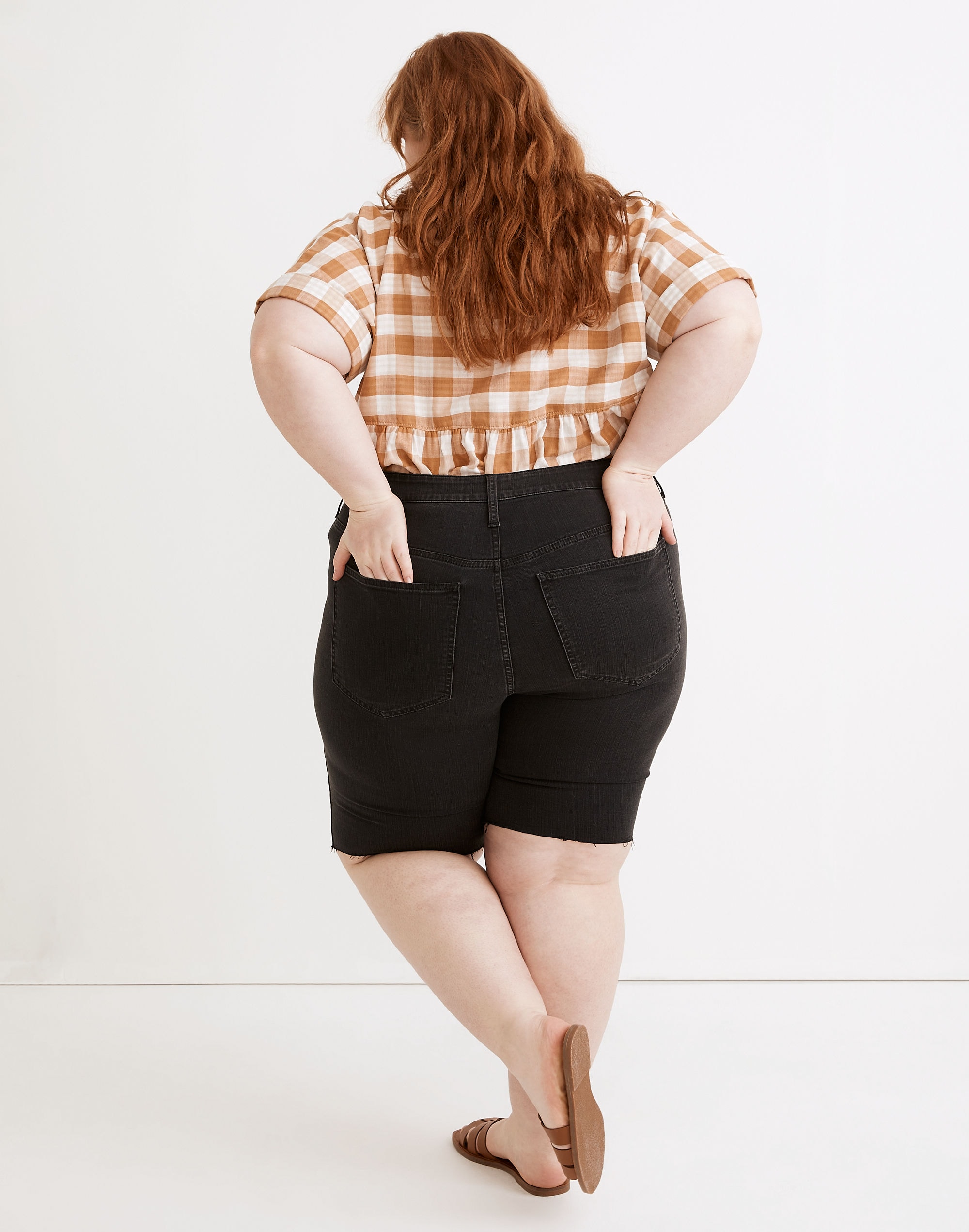 Plus Roadtripper Supersoft Biker Shorts in Lunar Wash